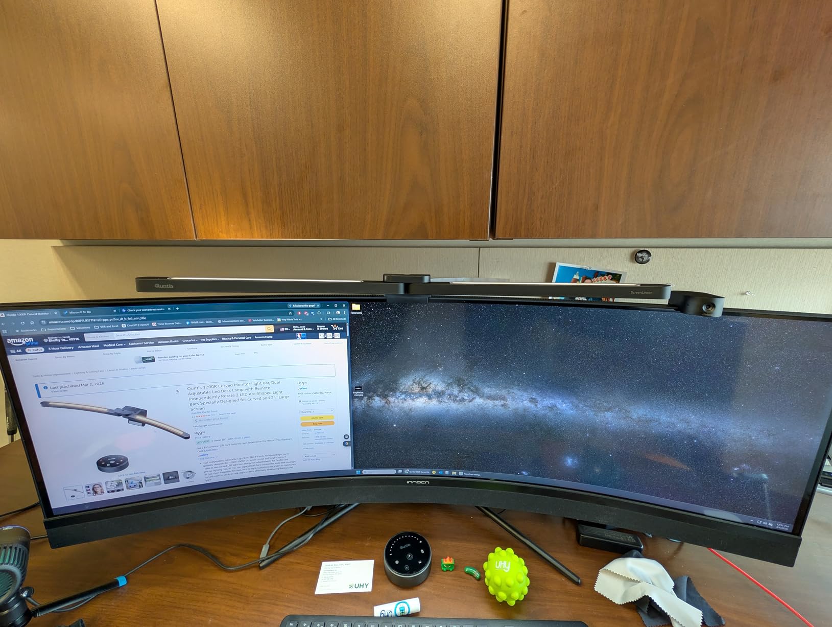 Quntis Curved Monitor Light Bar for 34