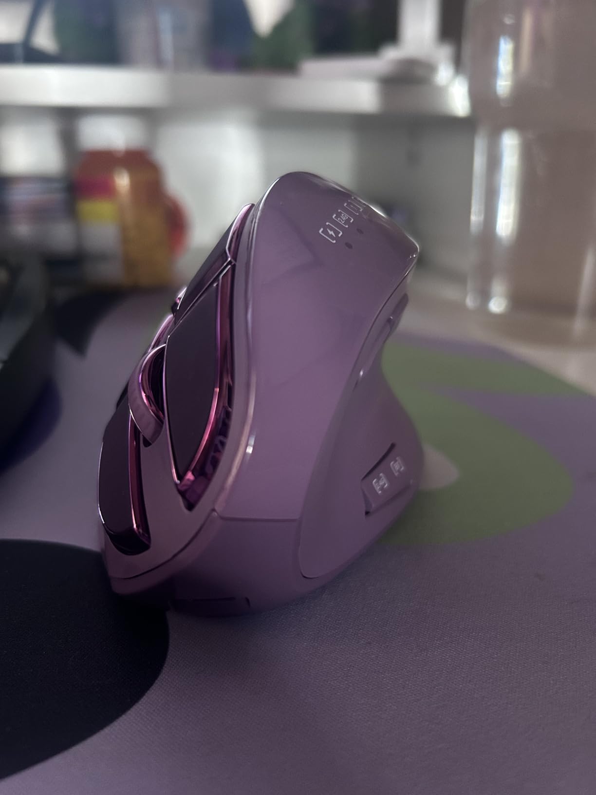 Gaming Mouse with 5 D Rocker, Wireless Vertical Mouse with 24000 DPI 12 Programmable Buttons, Computer Mouse for Gamer/PC/E-Sports/Laptop (Black) customer photo 2
