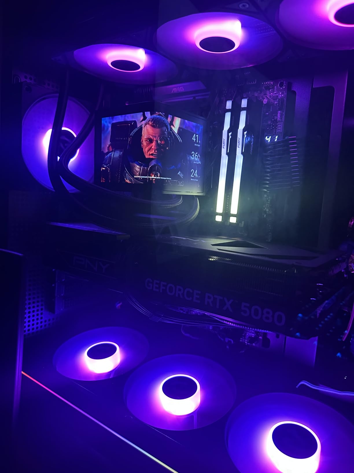 TRYX Panorama SE 360mm AIO Curved Screen GIPHY Built-in Asetek 280w TDP | 6.67'' AMOLED, 2K 60Hz, Rotatable, KANALI Highly Customizable, ROTA ARGB Fans, Whisper Quiet, Intel LGA 1851/1700 AMD AM5/AM4 customer photo 1