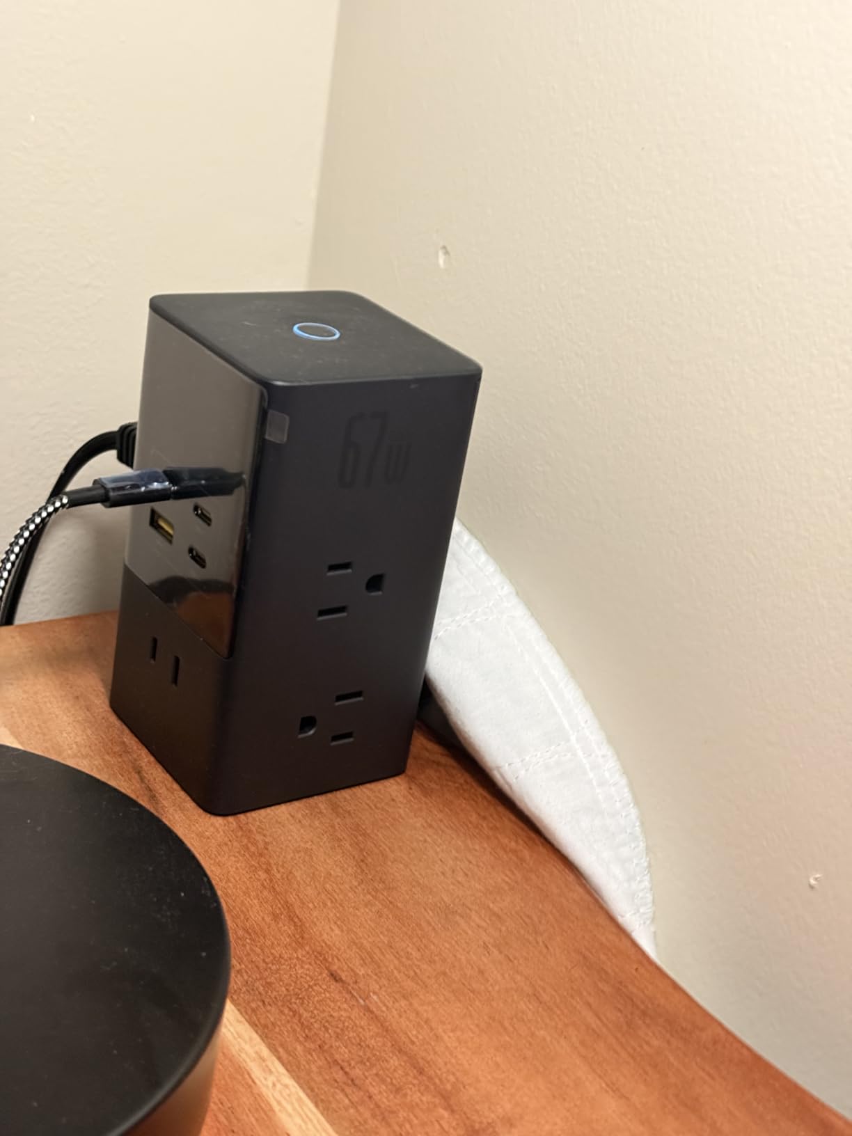 Baseus Charging Station 67W, 10-in-1 USB-C PD Fast Charging Desktop Charger with 1200J Surge Protection, 5ft Extension Cord, 6 AC, 3 USBC, 1 USBA Ports for iPhone 16/15, MacBook, Tablet, Desktop customer photo 1