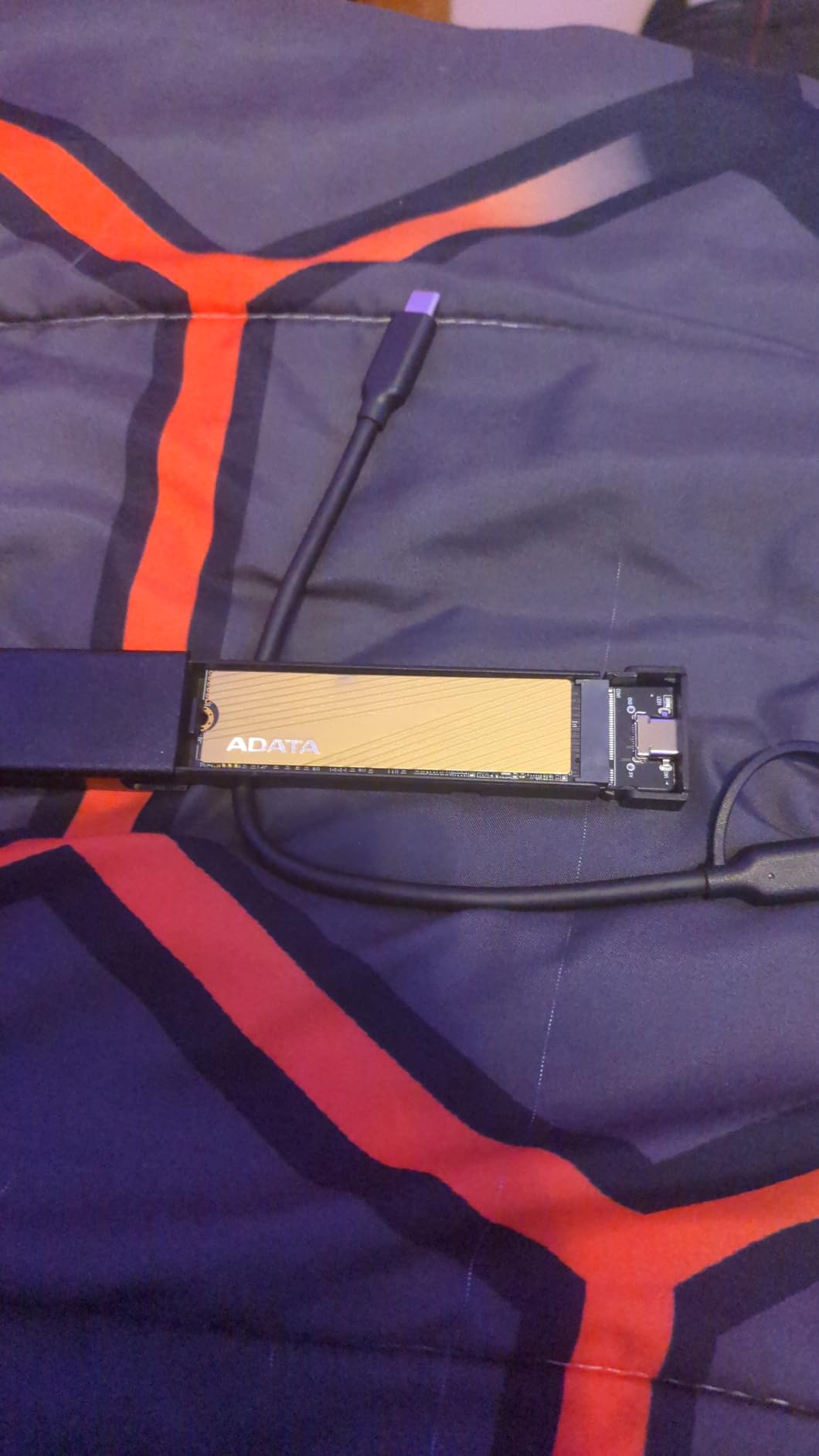 M.2 NVMe SSD Enclosure, Tool-Free Installation, External SSD Reader | USB 3.2 Gen 2 (10 Gbps) to NVME M-Key/(B+M) Key PCIe NVMe Adapter Support UASP and Trim, for SSDs 2230/2242 /2260/2280 customer photo 1