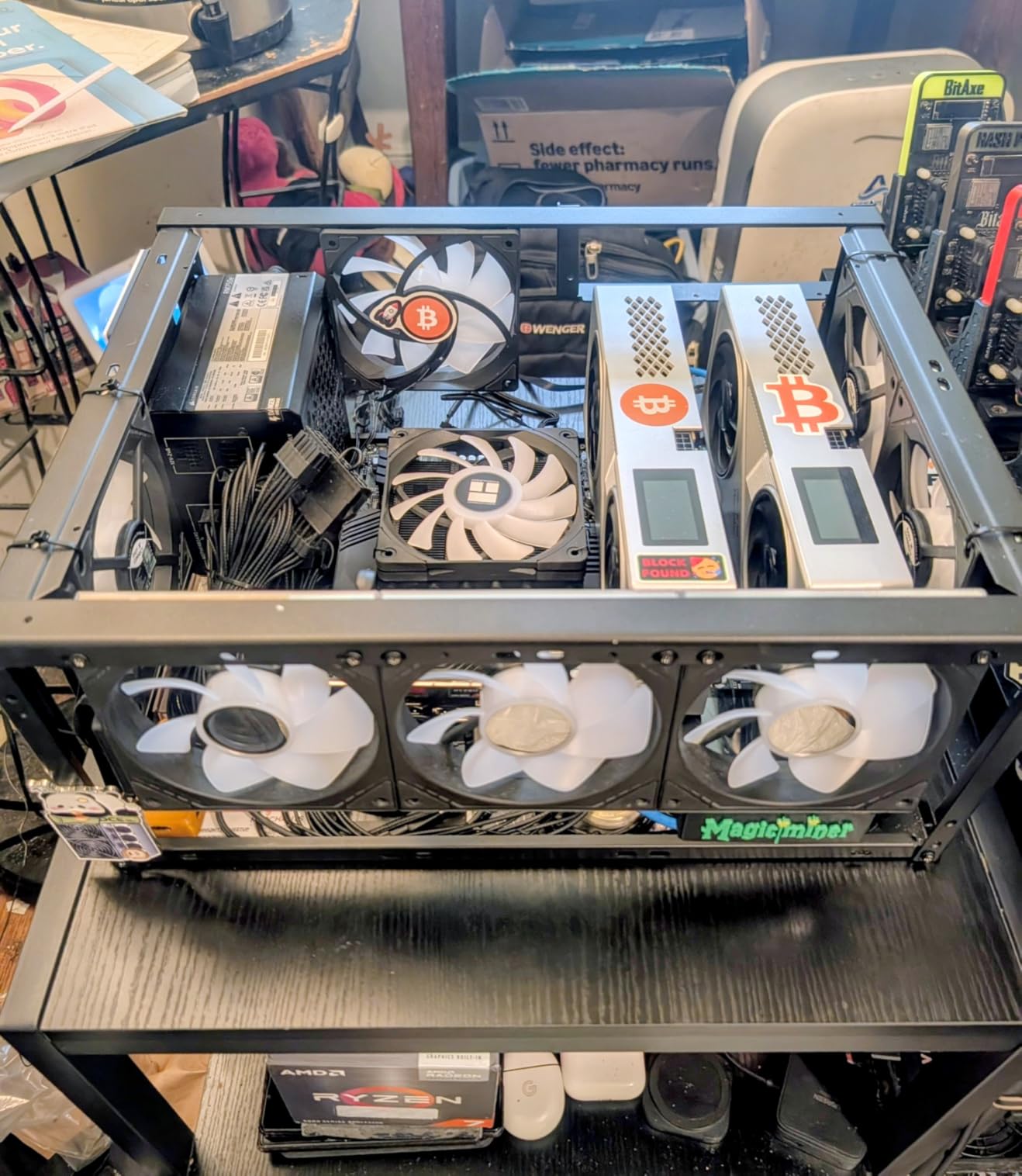 PC Test Bench,Open Air PC Case,Open Frame Computer Chassis, DIY Stackable Techbench Server Rack Mount PC Case for ATX MATX ETAX X79 X99 X10DRL-I X12DPI-N6 Micro ATX Motherboards customer photo 1