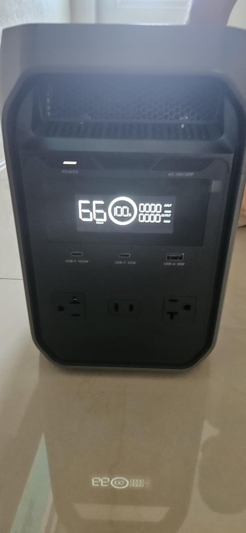 EF ECOFLOW Portable Power Station Delta 3 Classic, 1024Wh 1800W AC | 3600W Surge, 1 Hr Fast Charge, 100W USB-C Output, LiFePO4 Battery, 10ms UPS Solar Generator for Home Backup, Camping & RVs customer photo 2