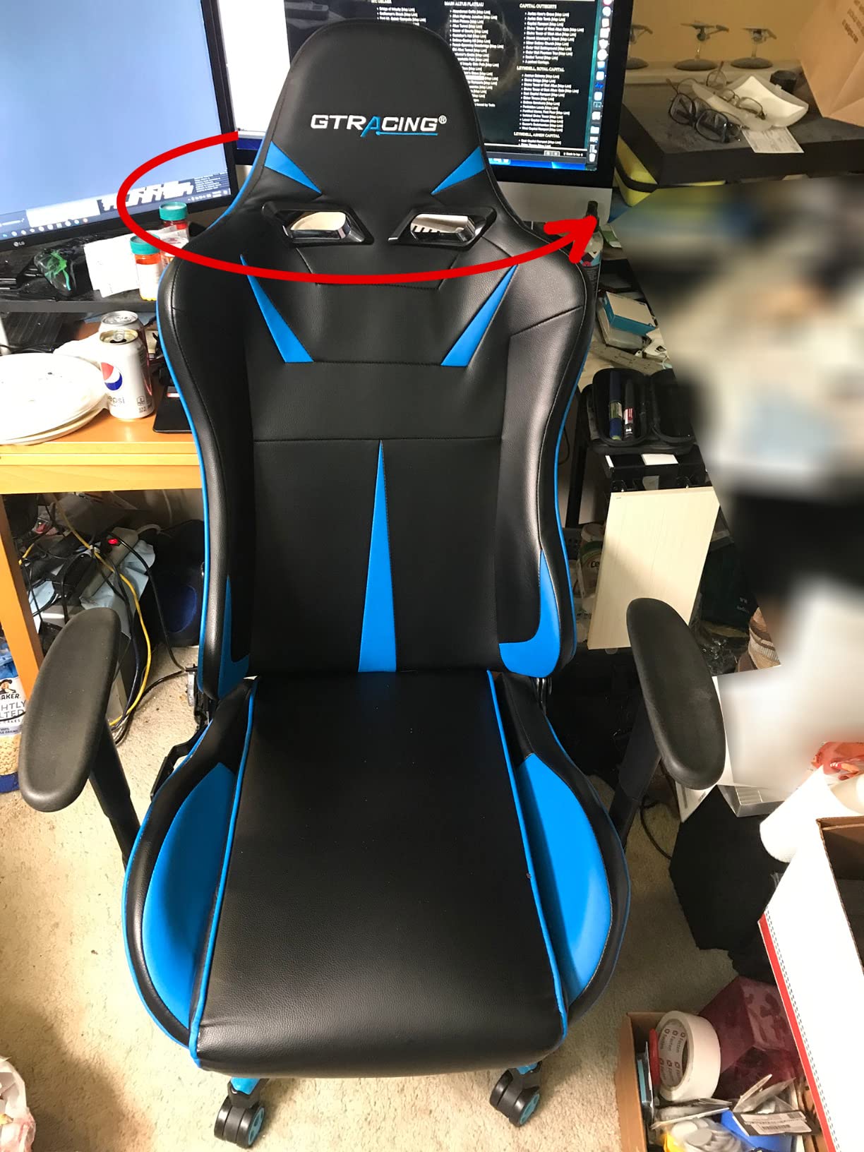 GTPLAYER Ergonomic Office Chair with Flip-up Armrests Executive Computer Chair for Home Office, Breathable Mesh & Comfy Lumbar Support, Black customer photo 1