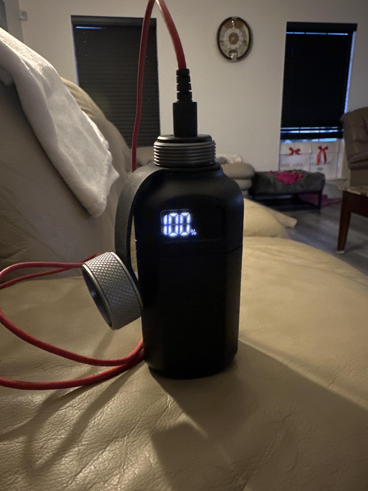 20,000mAh Rugged Power Bank with Fast Charge USB-C PD, IP68 Waterproof Shockproof, Includes 420lm Bright Camping Lantern, Tactical Outdoor Charger for Hiking Camping Survival Emergency (Black) customer photo 1