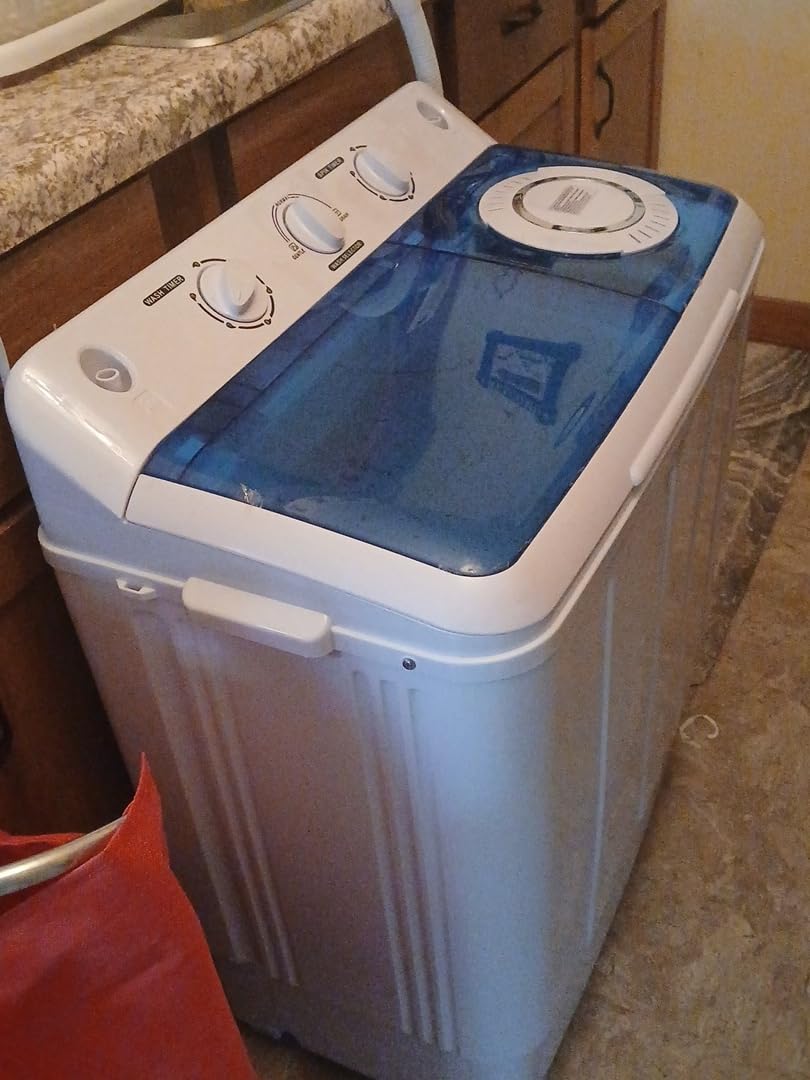 Auertech 48 Lbs Portable Washing Machine 30 Lbs Washer & 18 Lbs Spinner AU-1052 customer photo 1