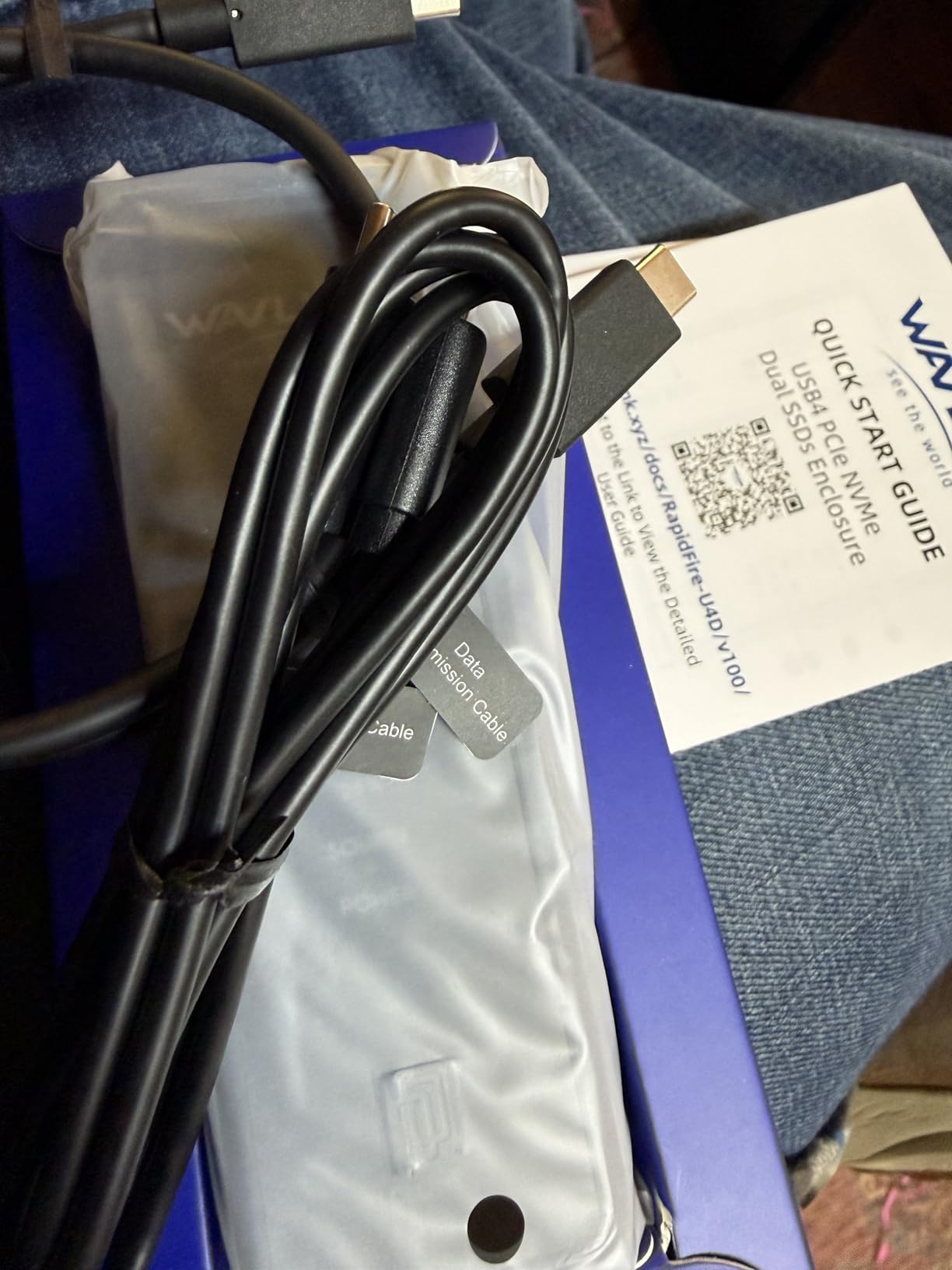 WAVLINK M.2 SSD Cloner, 40Gbps Dual NVMe Enclosure for NVMe M-Key/B+M-Key SSDs customer photo 2