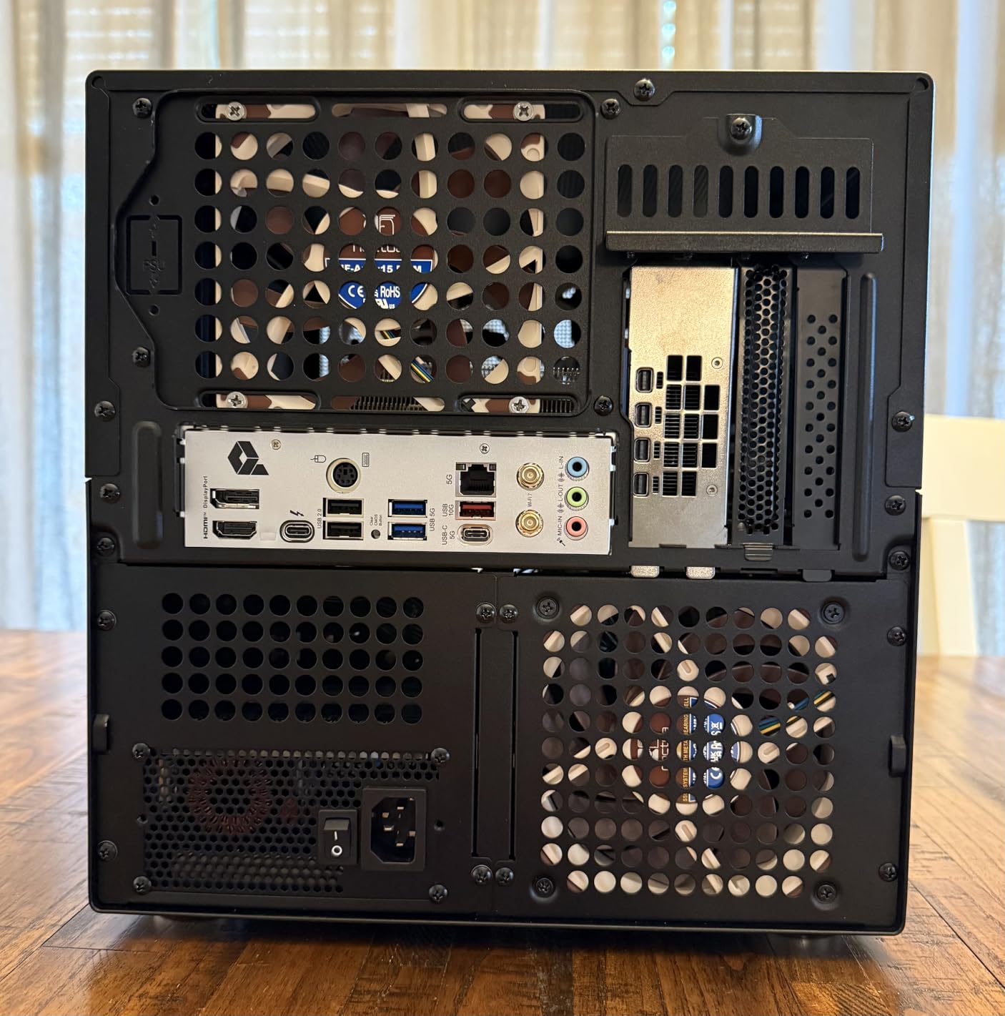 JONSBO N6 NAS Case, Micro ATX Pc Case,9HDD/SSD Drive Bay (hot-swap),Support 3 Power Supply Installation Positions,ATX/SFX PSU,with 2 Fans Pre-Installed,GPU305mm,Multi-Fan Position, Supporting 240AIO customer photo 1