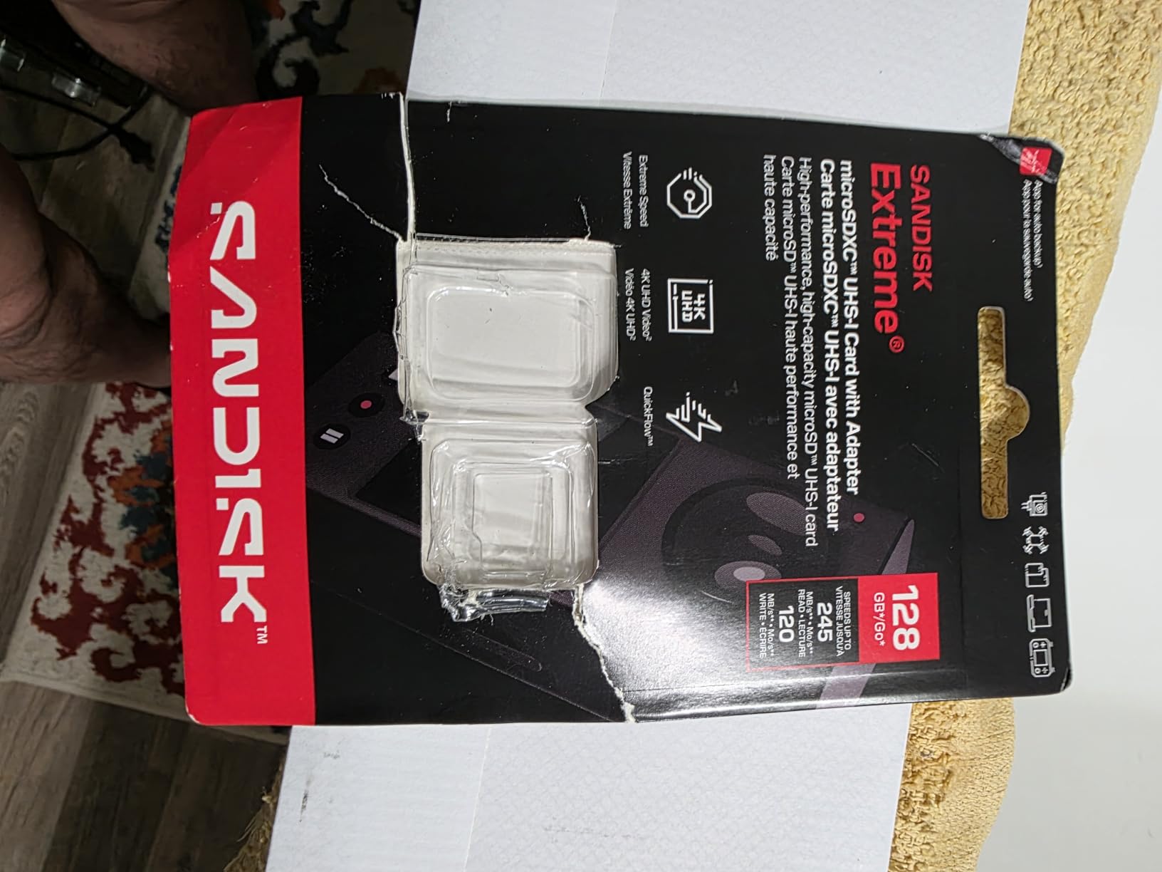 SanDisk 512GB Extreme microSD UHS-I Card - Up to 245MB/s Read Speed and 170MB/s Write Speed, 5.3K Video, 4K UHD Video, high-Performance for Action cams, Drones, Android Devices - SDSQXH9-512G-GZ6MA customer photo 2