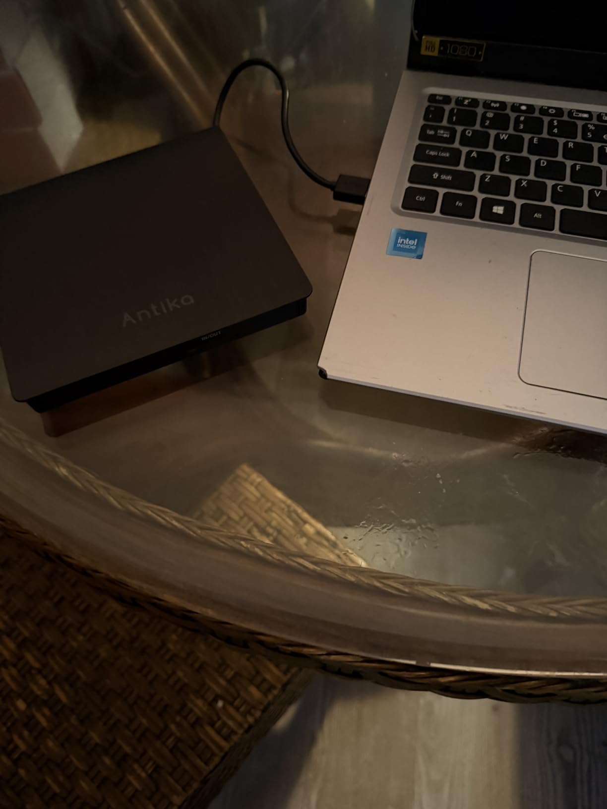Antika External CD Drive USB 3.0 Portable Slim External DVD Drive CD DVD +/-RW ROM Burner Writer/Player for MacBook Pro Laptop/Desktops Win 11/10/7/8.1 (Black) customer photo 1