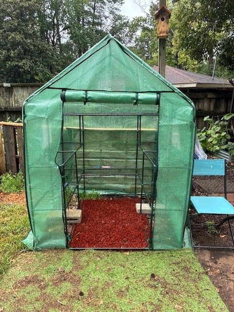Ohuhu Plastic Greenhouse for Outdoors: Portable Walk in Plant Green House with Improved Transparent PVC Cover, 3 Tiers 12 Shelves Stands Small Greenhouses Backyard Green Houses for Outside Heavy Duty customer photo 1