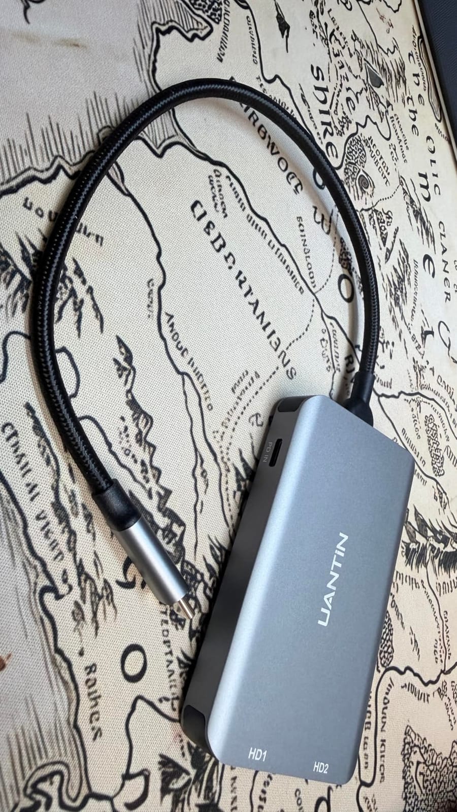 UANTIN 6-in-1 USB C Hub, Type C to Dual HDMI Adapter 4K@60Hz customer photo 1