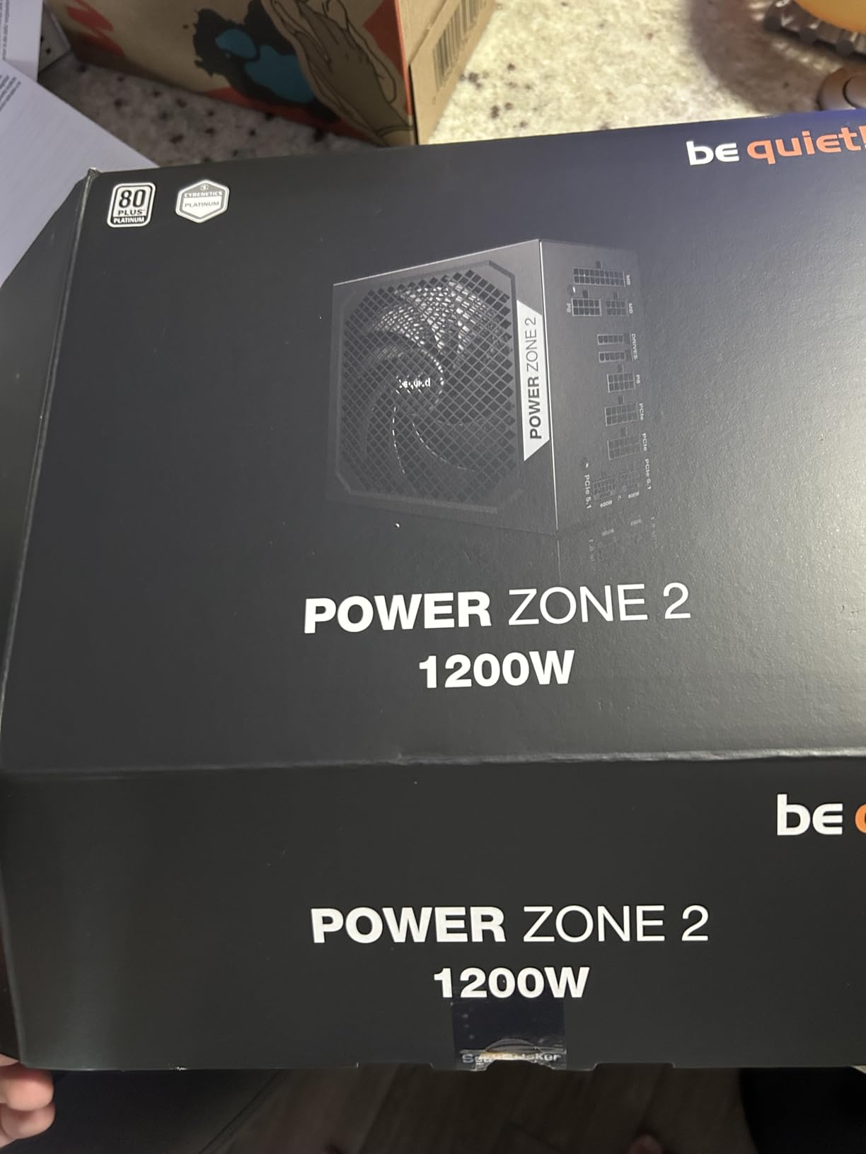 be quiet! Power Zone 2 1200W, ATX 3.1, PCIe 5.1, 80+ Platinum Power Supply | Zero RPM Low-Noise PSU, Pure Wings 3 140mm Fan, 90 deg 12V-2x6 Connector, Cybenetics Platinum, 10-Year Warranty customer photo 2