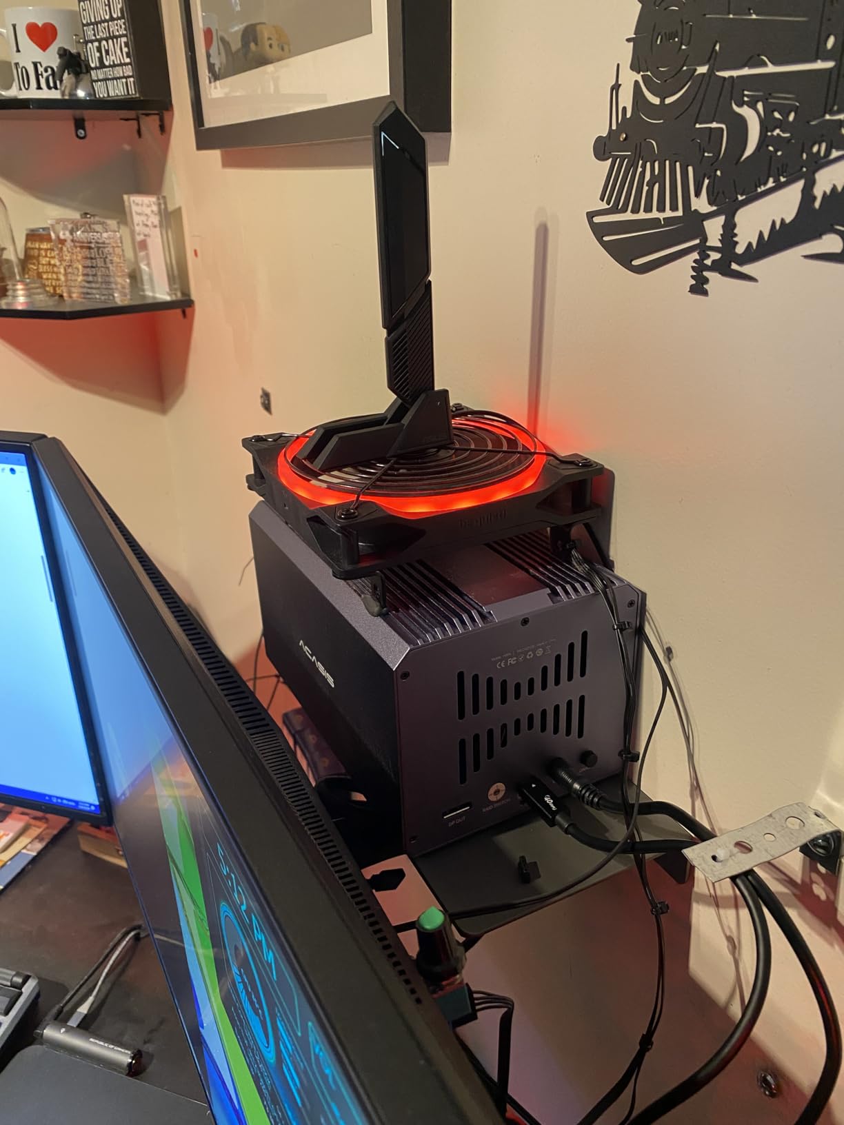 ACASIS 40Gbps 4-Bay Hard Drive Enclosure, RAID Enclosure with Dual-Bay HDD Enclosure for 3.5/2.5