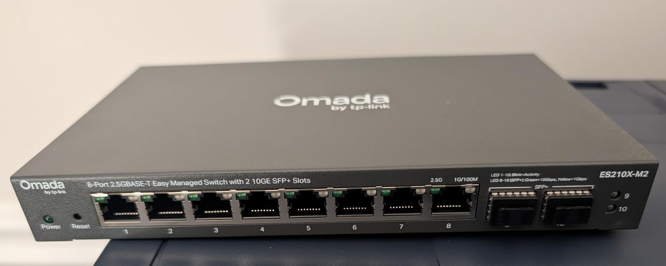 Omada ES210X-M2, 8 Port 2.5G Easy Managed Switch | 2*10G SFP+, VLAN, Auto Loop Prevention, IGMP Snooping, Fanless, Durable Metal w/Shielded Ports customer photo 1