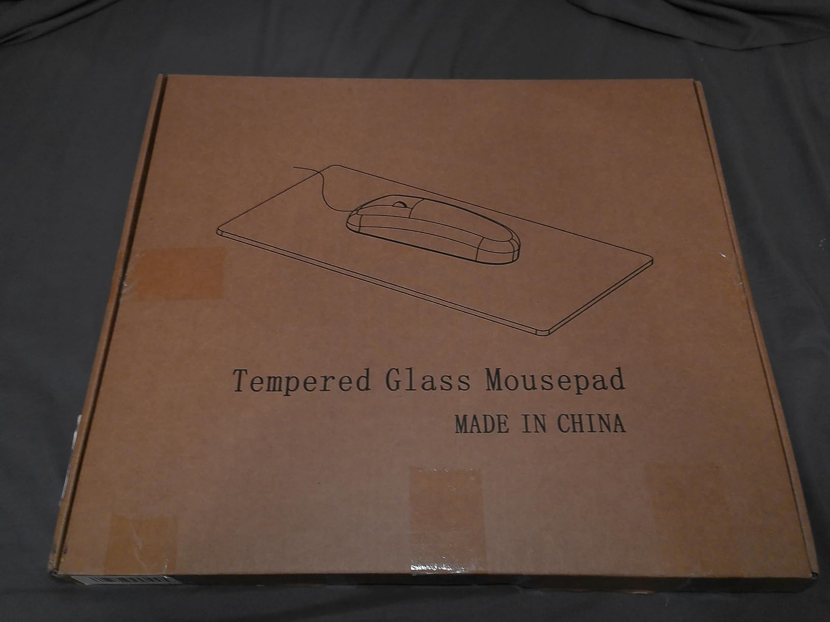Tempered Glass Gaming Mousepad, 13x16 inch Black Tempered Glass Mousepad, Professional Esport MousePads, Durable Mouse Mat, Smooth Surface customer photo 1