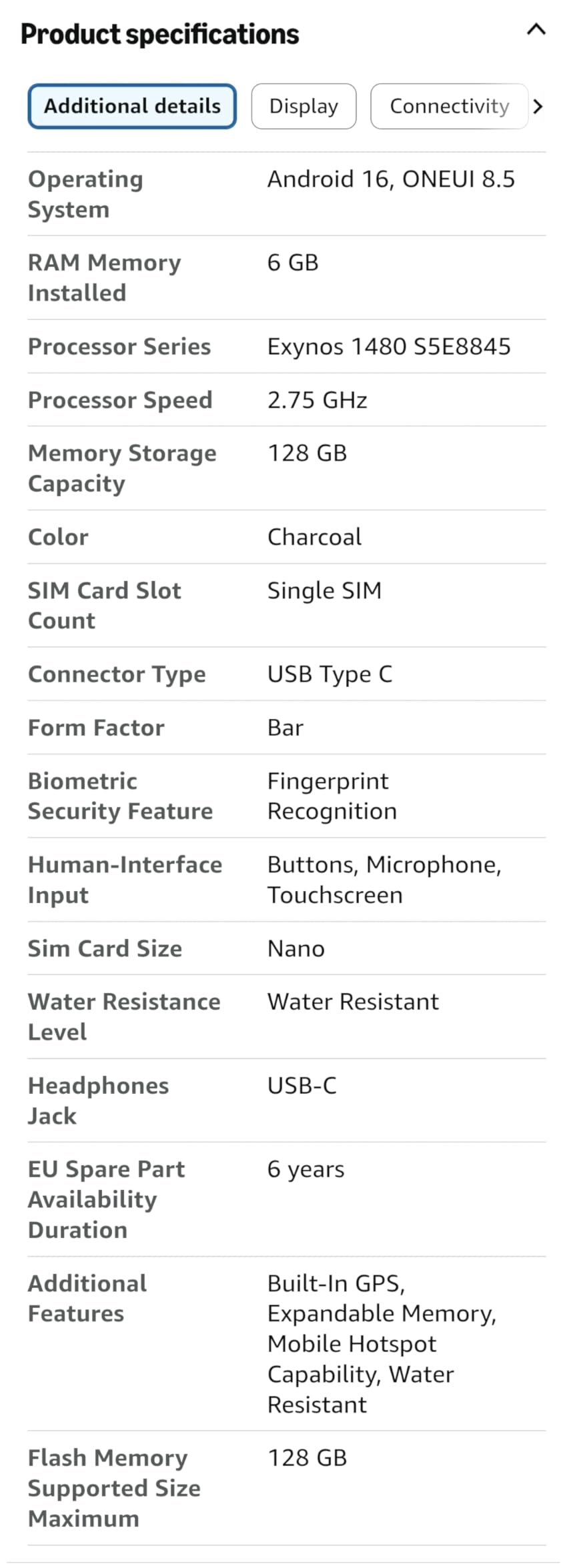 Samsung Galaxy A37 5G (2026), Unlocked Android Smartphone, 128GB, AMOLED Display customer photo 2