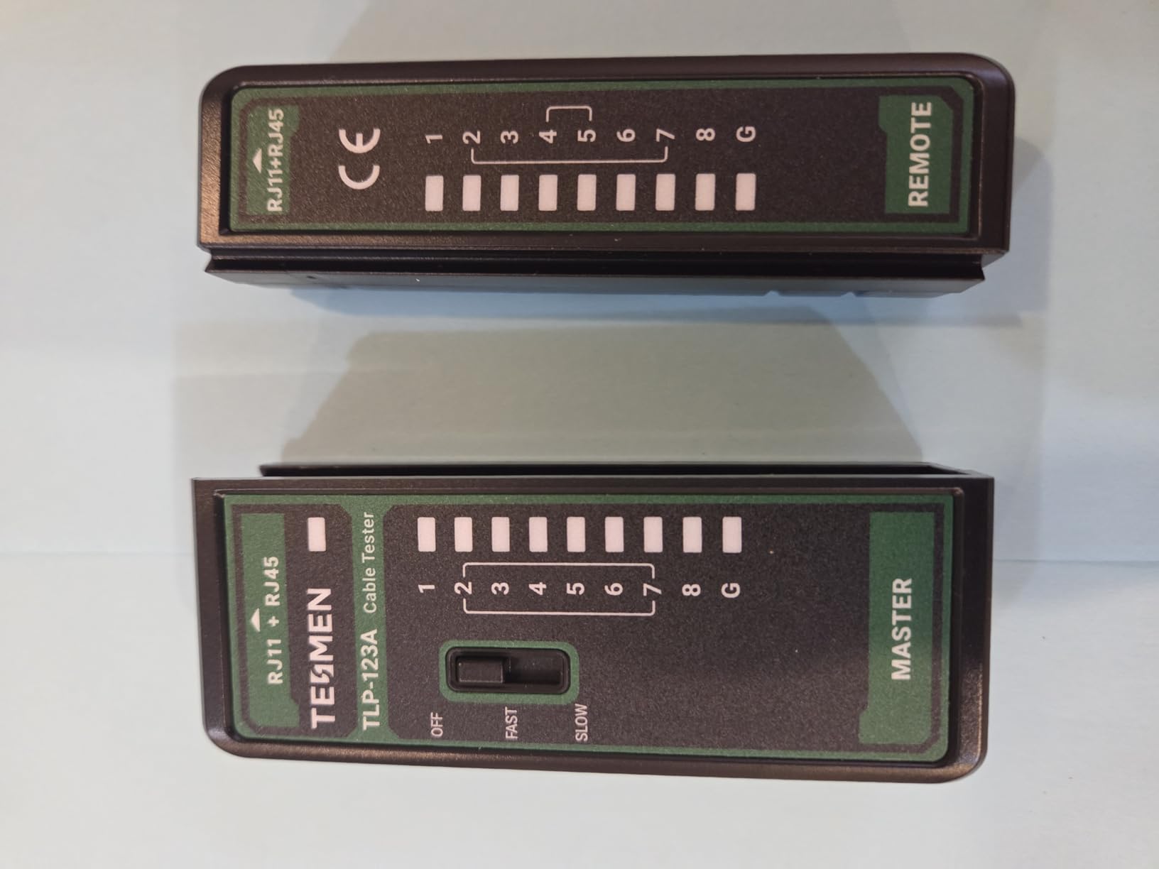 TESMEN TLP-123A Network Cable Tester for RJ11 RJ45, Ethernet Wire Tool for CAT5/CAT5E/CAT6/CAT6A/CAT7/UTP&STP, LAN & TEL Continuity Test, Suitable for Cable Maintenance - Green customer photo 2