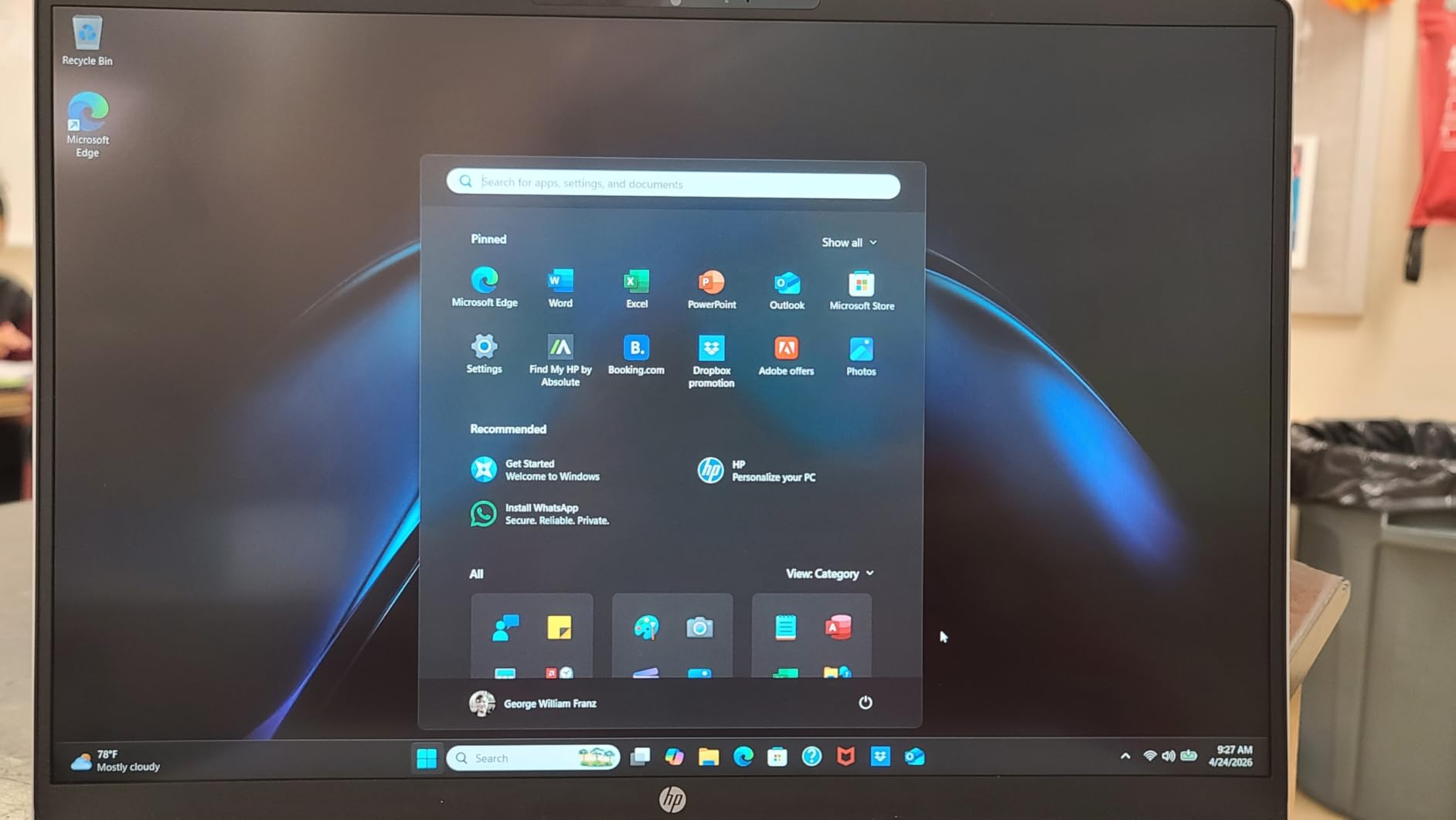HP OmniBook 3 16 inch Laptop PC, 2K Touchscreen, AMD Ryzen 5 40, 8 GB RAM, 512 GB SSD, AMD Radeon 610M GPU, Windows 11 Home, Glacier Silver, 16-by0499nr customer photo 1