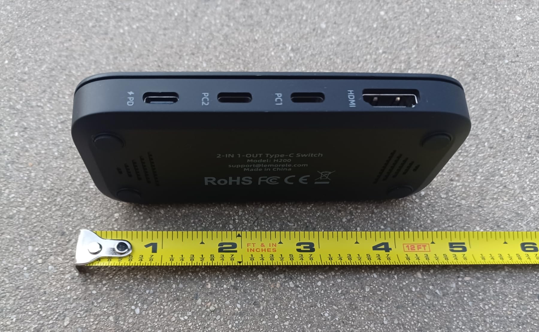 Lemorele USB-C KVM Switch for 2 USB-C DP Alt Mode Devices | 4K@60Hz HDMI, 100W PD Charge, 3xUSB-A 2.0+1xUSB-C 2.0 Data Ports, 3.5mm Audio Jack customer photo 1