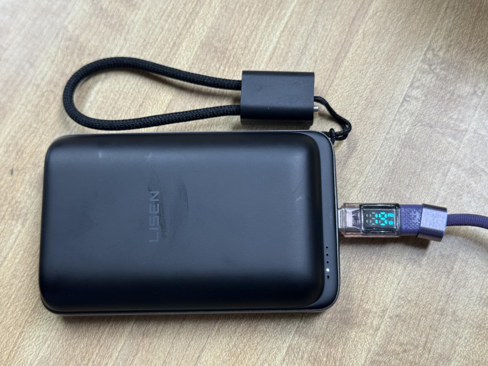 LISEN Magnetic Portable Charger Power Bank for iPhone 10000mAh | QI2.2 25W Wireless MagSafe-Compatible Portable Charger for iPhone 17/16/15/14/13/12, 65W USB-C Wired Charging Battery Pack customer photo 1