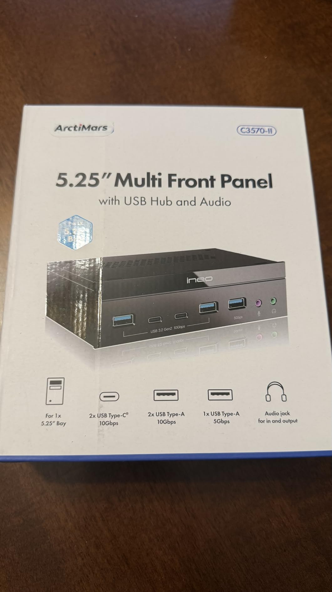5.25 Front Panel USB 3.2 Gen 2 Hub - 2X 10G USB-C, 2X 10G USB-A, 1x USB3.0 Type-A, Audio & Mic Jack Micro SD and SD [35702] customer photo 1