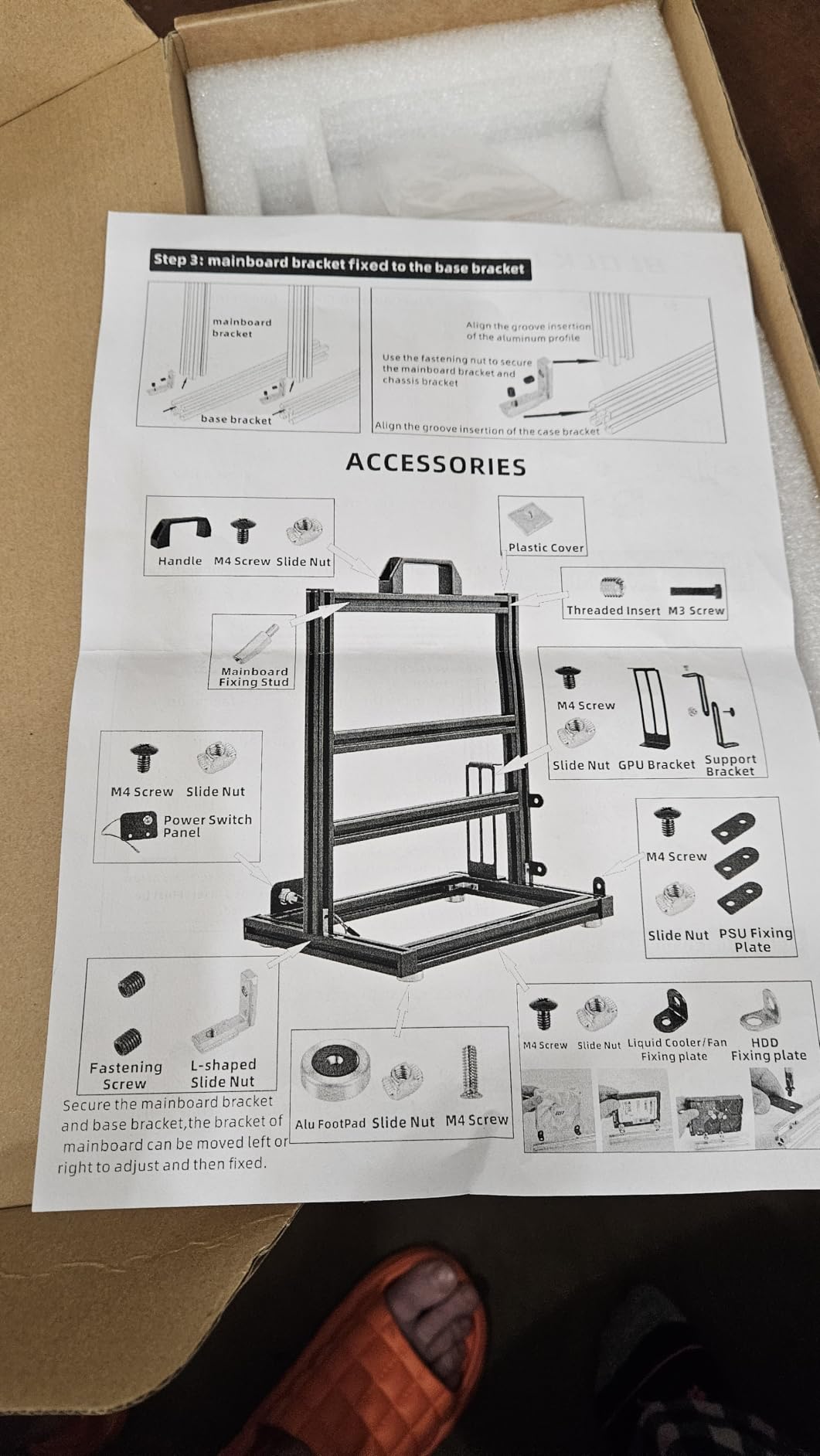PC Test Bench, Open Air PC Case, Open Frame Computer Chassis | Aluminum DIY Techbench Server Rack Mount Horizontally 240 Liquid Cooler PC Case for ATX MATX Micro ATX ITX Motherboard customer photo 1