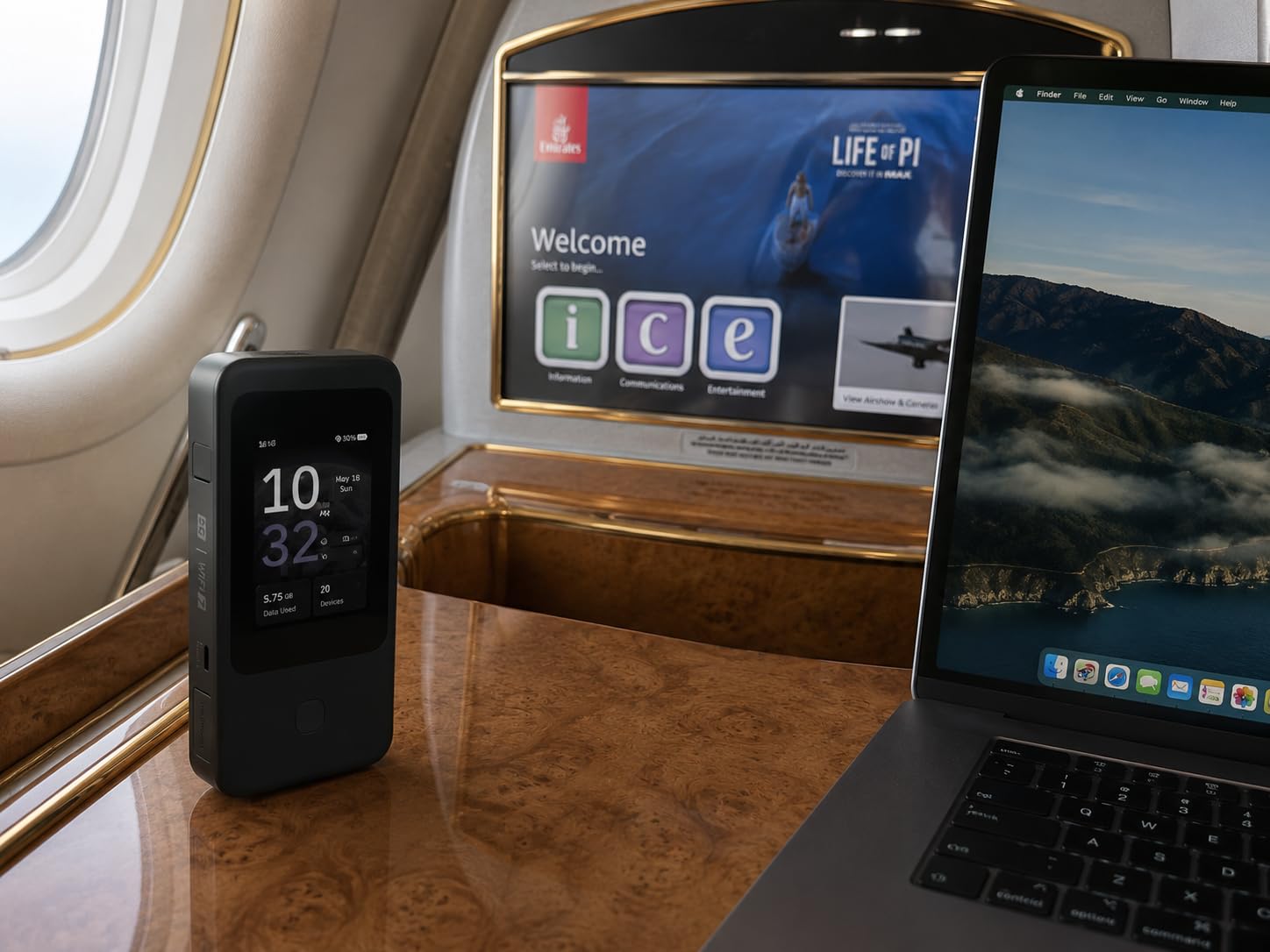 GL.iNet GL-E5800 NA MUDI 7 5G Tri-Band Wi-Fi 7 Travel Router with eSIM, 2.5G Ethernet, Touchscreen, 13.5h Battery customer photo 1
