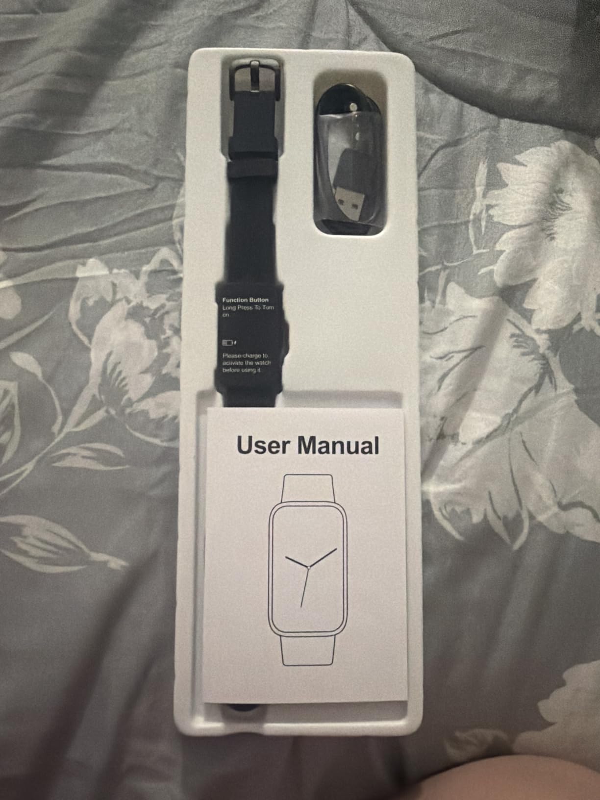 Fitness Trackers, Heart Rate Blood Oxygen Sleep Monitor, 1.47'' OLED Display, Calorie Pedometer Steps Counter Activity watchs, Smart Band 24/7 Health Monitoring(Black) customer photo 1