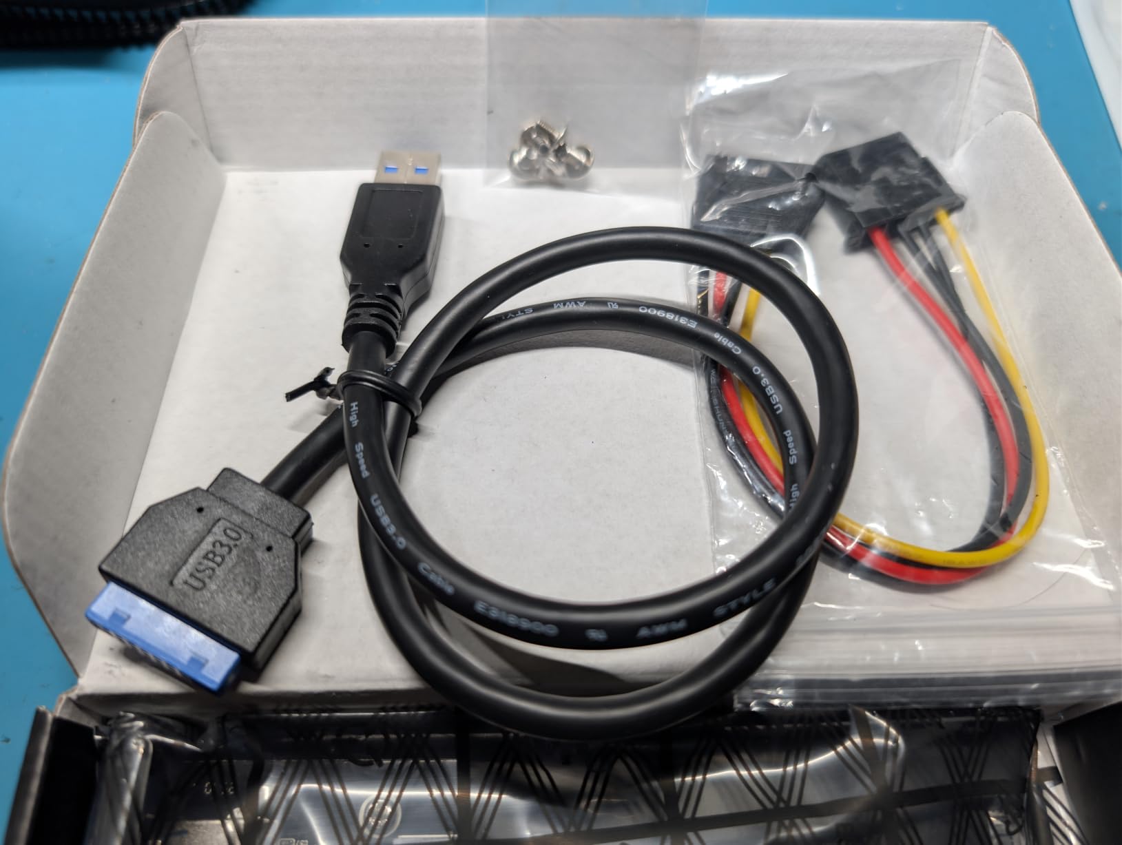 3.5 Inch USB C Front Panel, Internal USB Hub, 4-Port with 3 USB-A & 1 USB-C, USB 3.0 5Gbps Speed Transfer, Requires 19-Pin Header, Fits 3.5 Floppy Drive Bay for Desktop PC customer photo 1