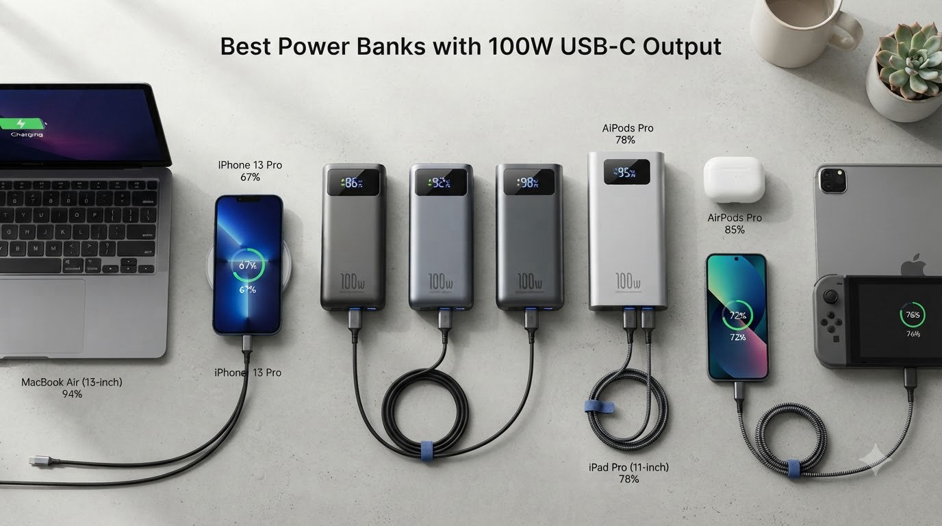 Best Power Banks with 100W USB-C Output
