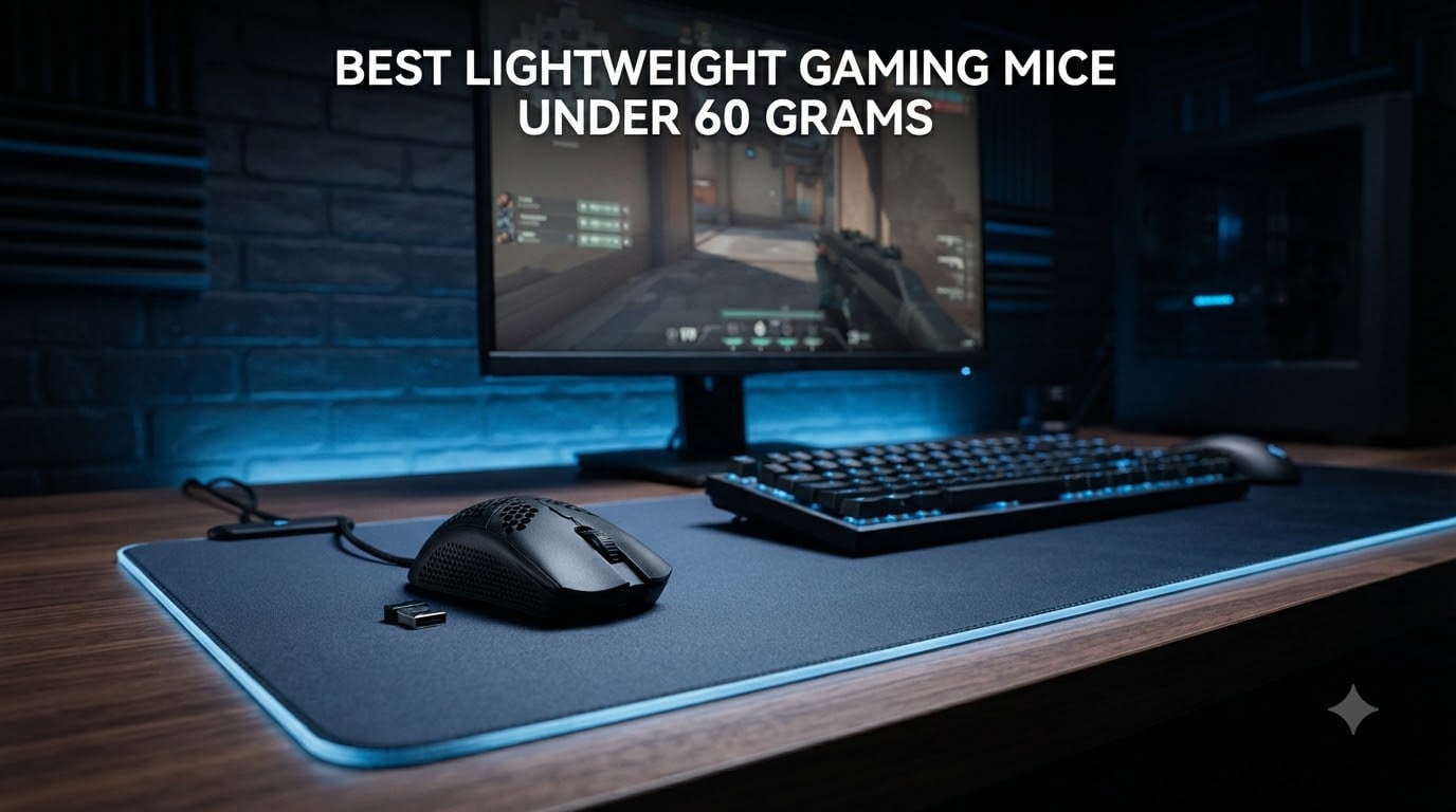 Best Lightweight Gaming Mice Under 60 Grams