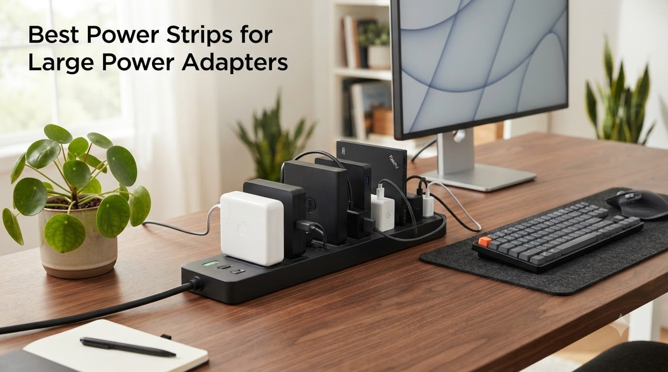 Best Power Strips for Large Power Adapters
