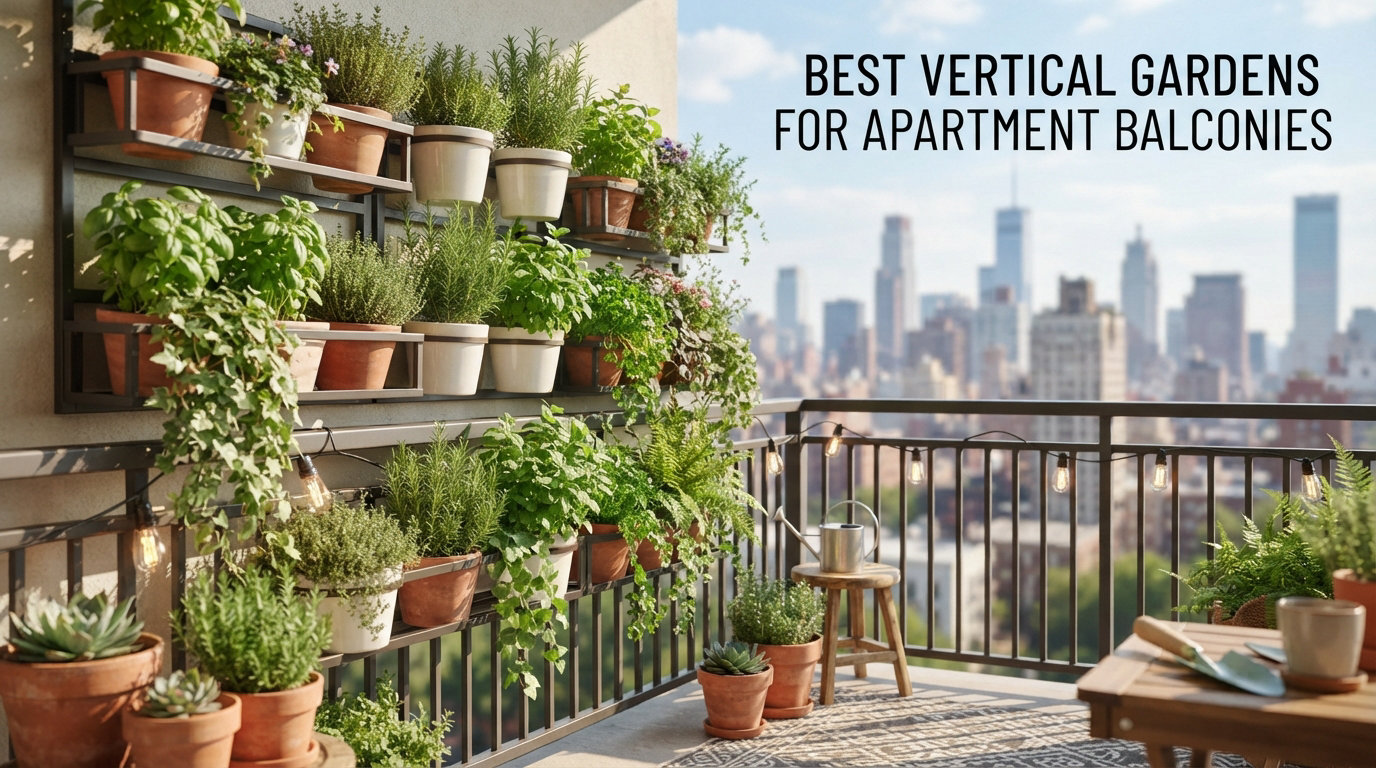 Best Vertical Gardens for Apartment Balconies