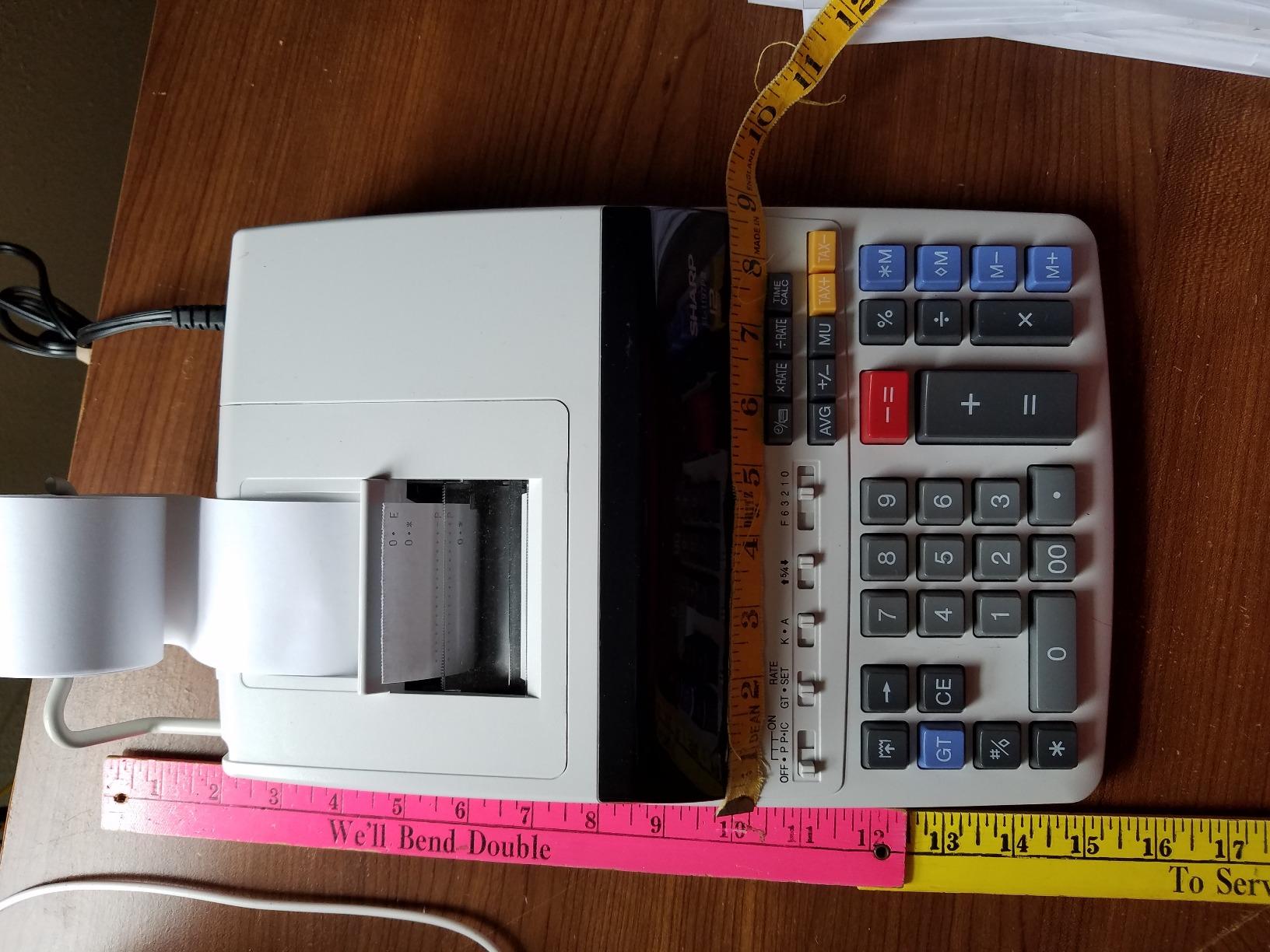 Sharp EL-1197PIII Heavy Duty Color Printing Calculator with Clock and Calendar customer photo 2