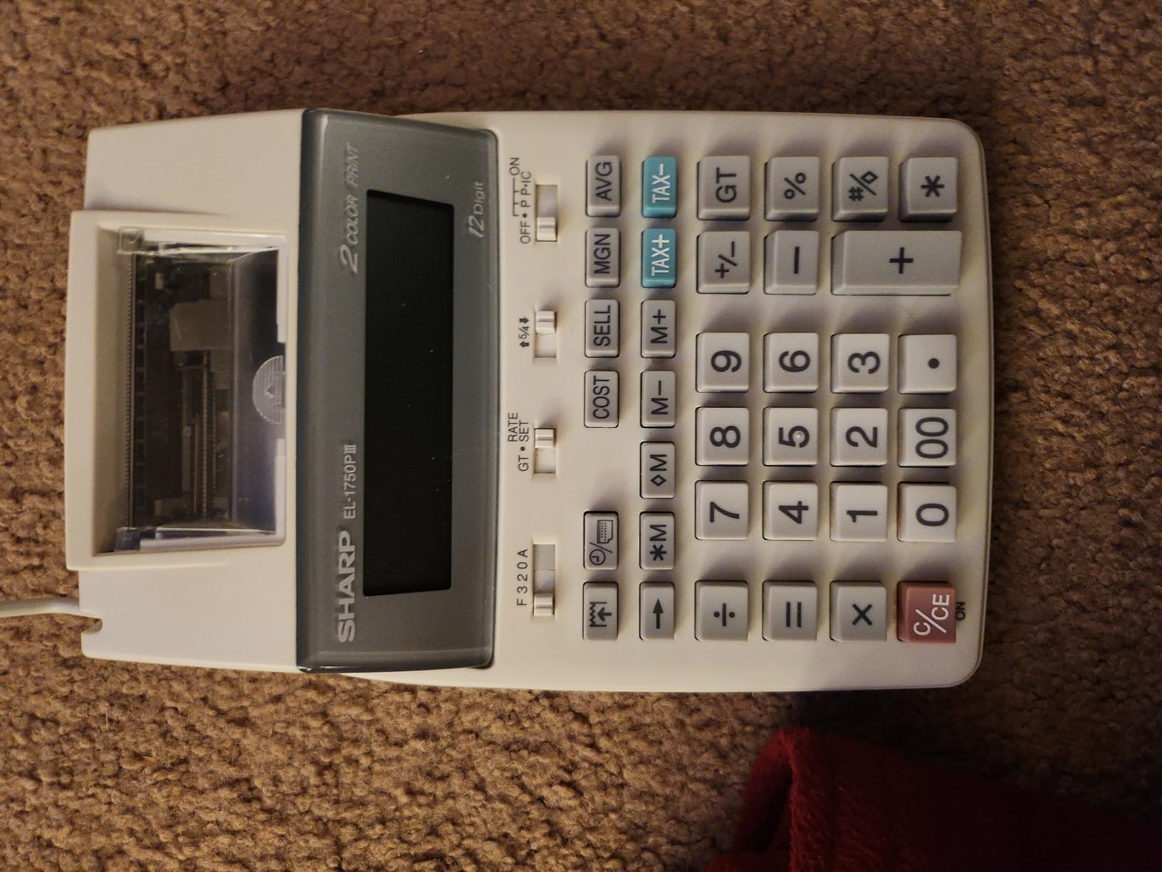 Sharp Two-Color Printing Calculator, White (EL-1750V) customer photo 2