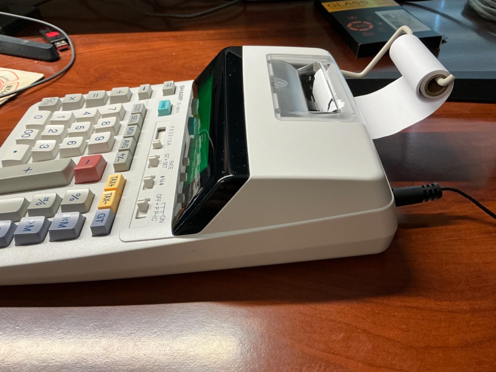 Sharp EL-1801V Ink Printing Calculator, 12-Digit LCD, AC Powered, Off-White, Ideal for Business & Office Use, Easy-to-Read Display & Durable Design customer photo 2