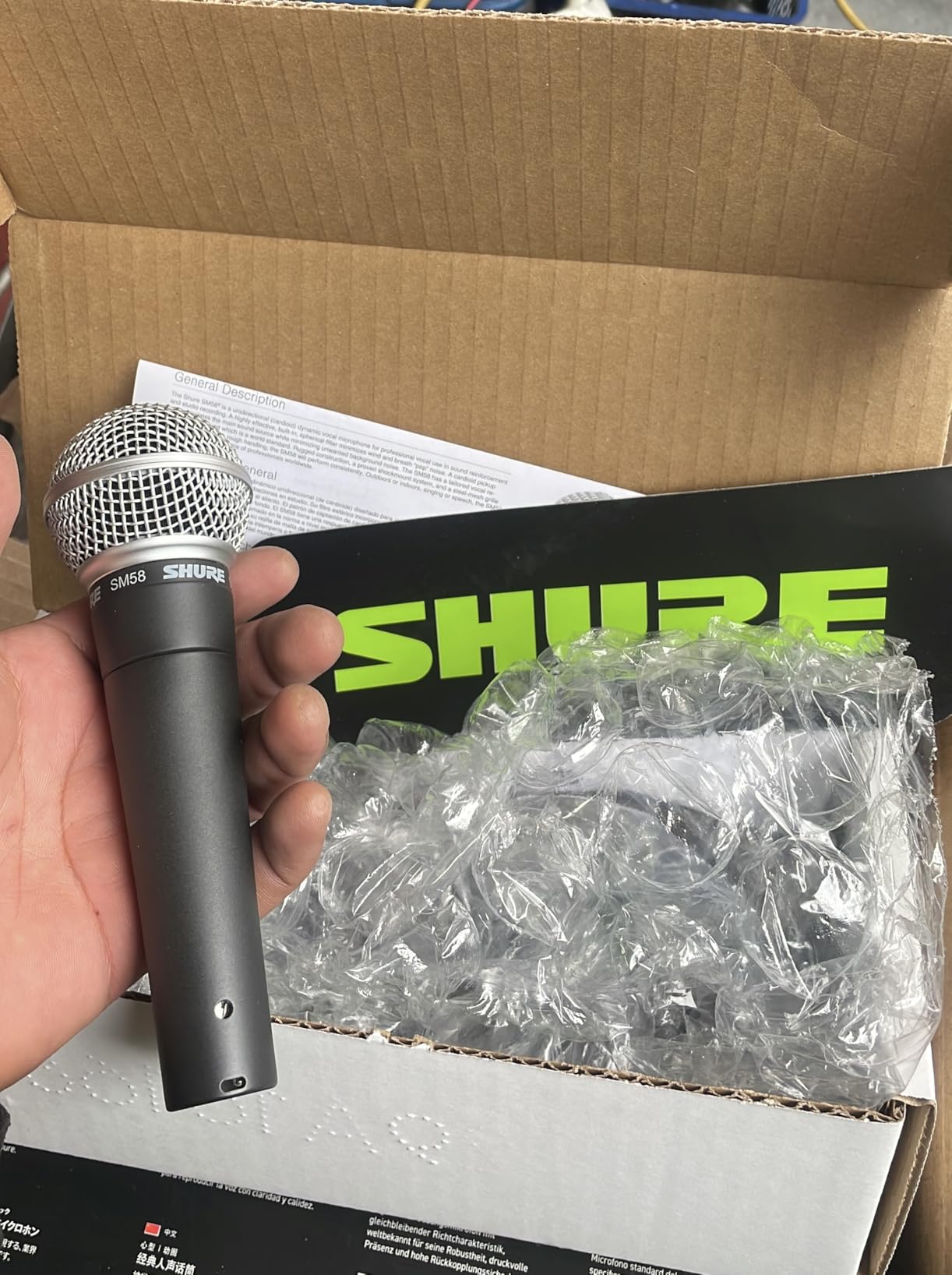 Shure SM58 Pro XLR Dynamic Vocal Microphone customer photo 2