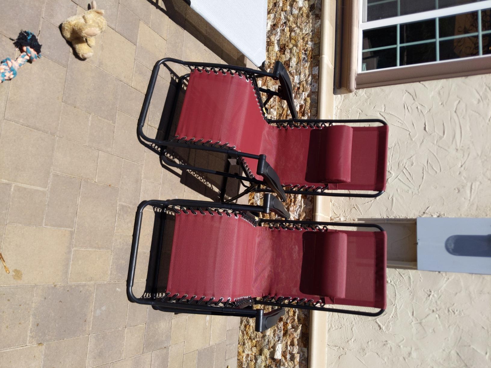 Caravan Canopy Infinity Zero Gravity Steel Frame Patio Deck Chair, Beige (Pair) customer photo 1
