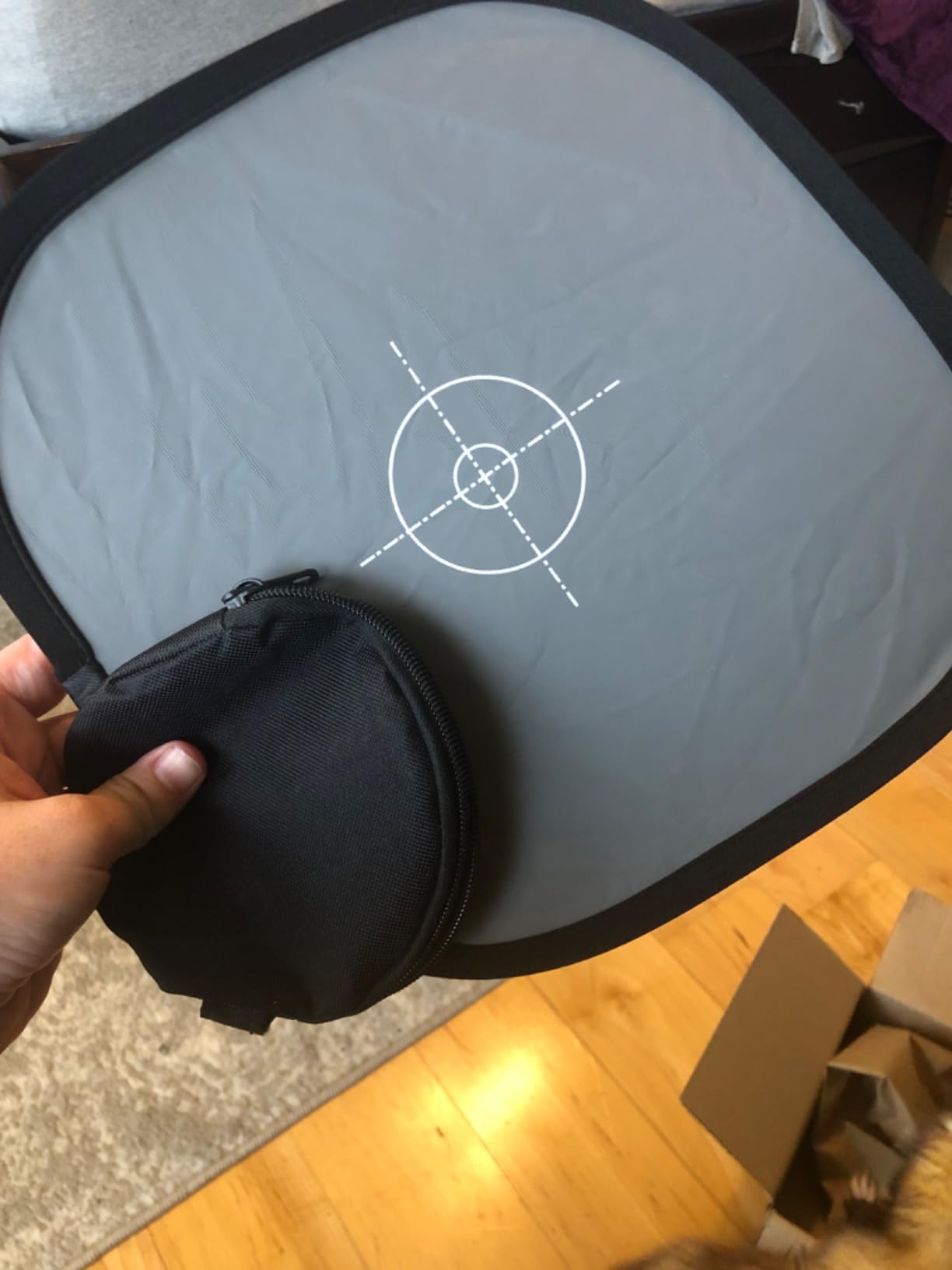 Lightdow 12 x 12 Inch (30 x 30 cm) White Balance 18% Gray Reference Reflector Grey Card with Carry Bag [Folded Version] customer photo 1