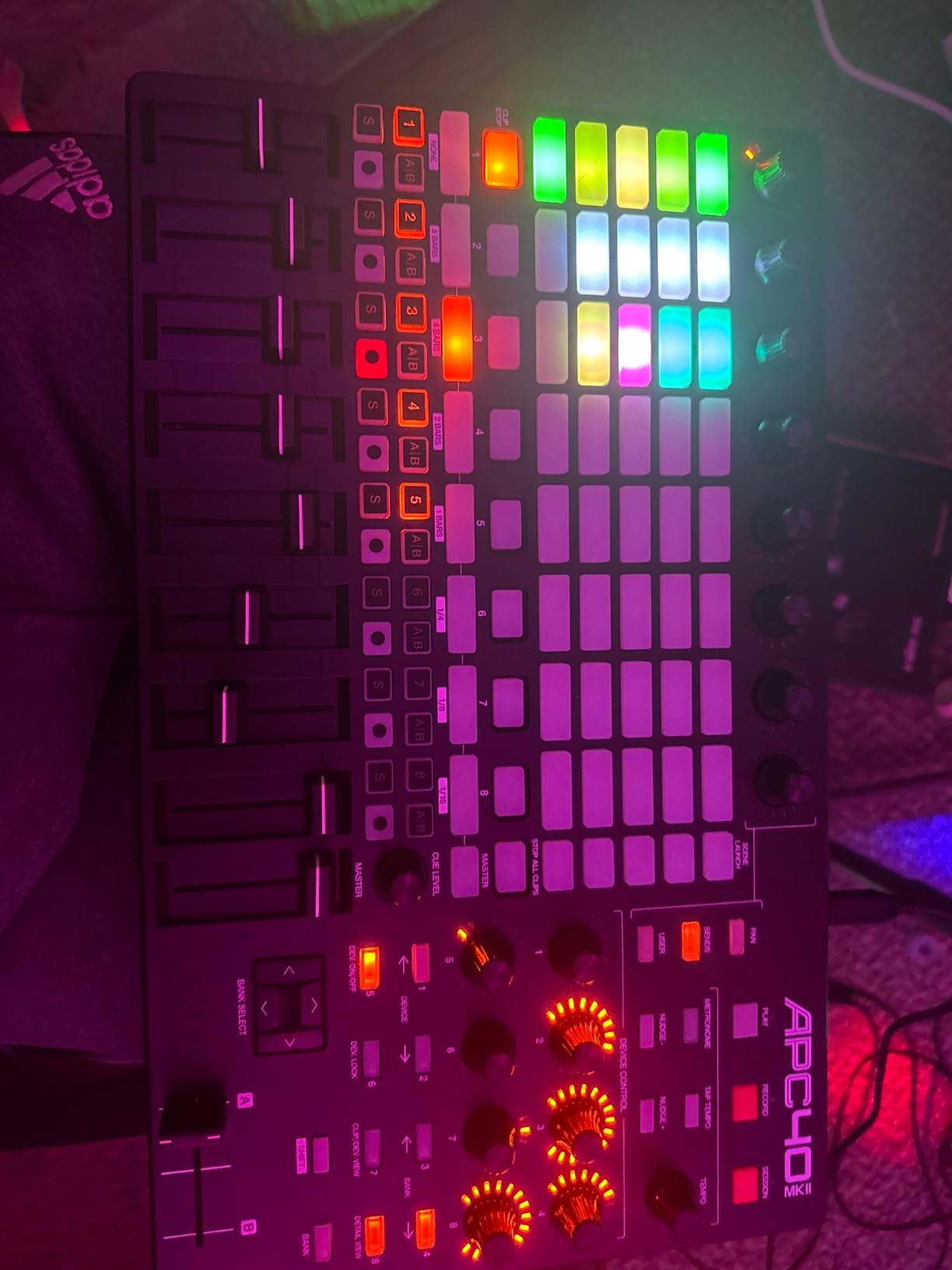 Akai Professional APC40 MKII USB MIDI Pad Controller | 40 RGB Pads, 8 Knobs, 9 Faders, 1:1 Mapping for Ableton Live, for Live Performance and Music Production customer photo 2