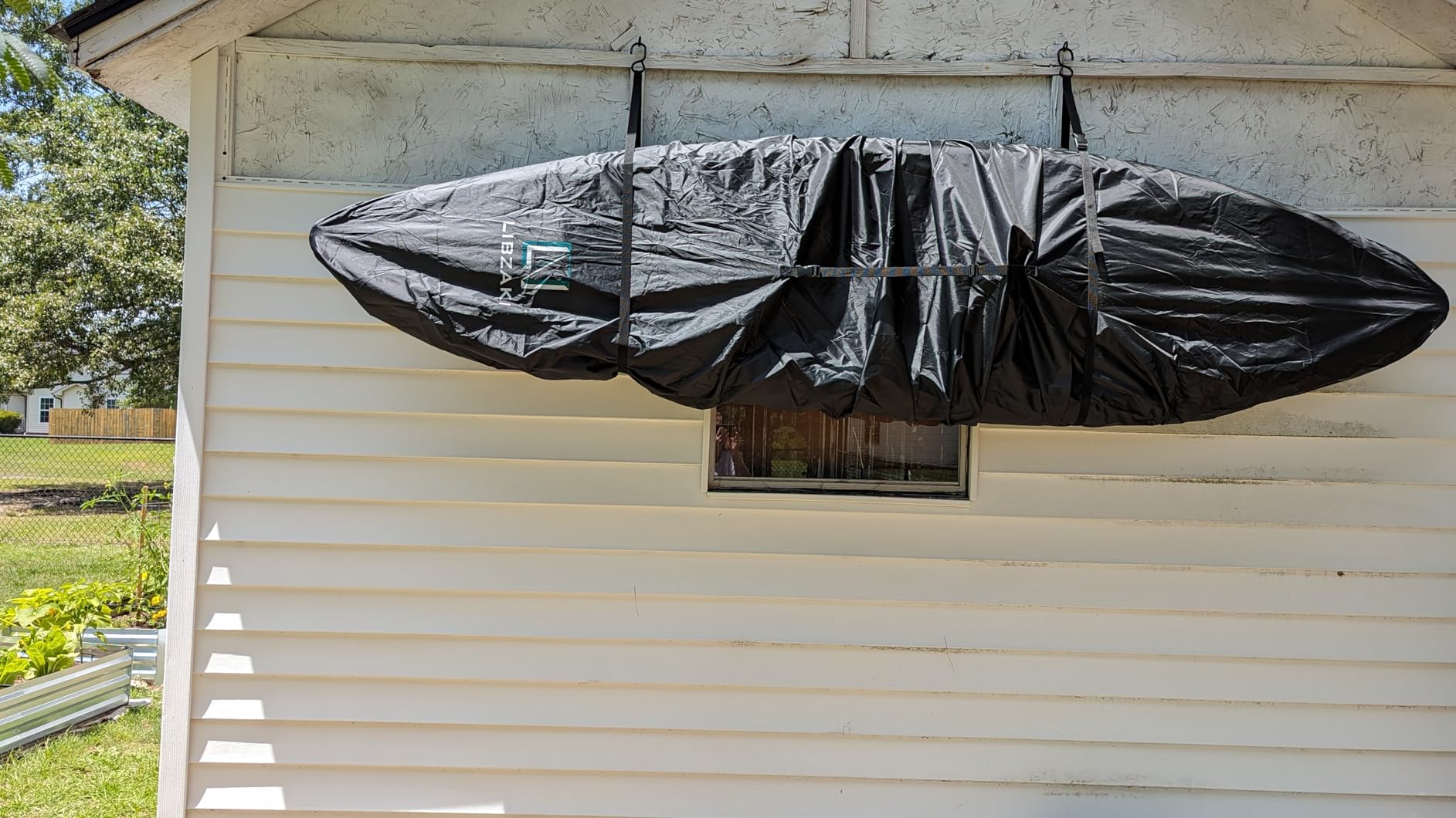 Kayak Rack -Capacity Wall or Ceiling Storage Straps for Surfboards, Paddleboards, SUP, or Canoe - Adjustable Kayak Hanger by RAD Sportz customer photo 1