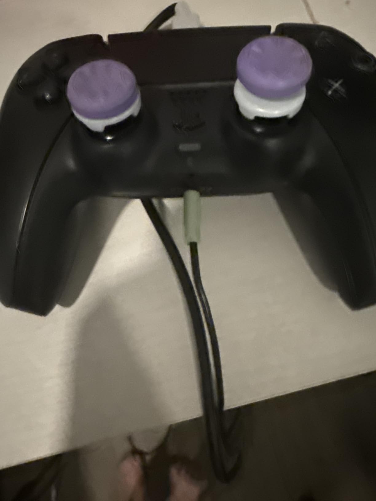 KontrolFreek FPS Freek Galaxy Purple for PlayStation 4 (PS4) and PlayStation 5 (PS5) | Performance Thumbsticks | 1 High-Rise, 1 Mid-Rise | Purple customer photo 2