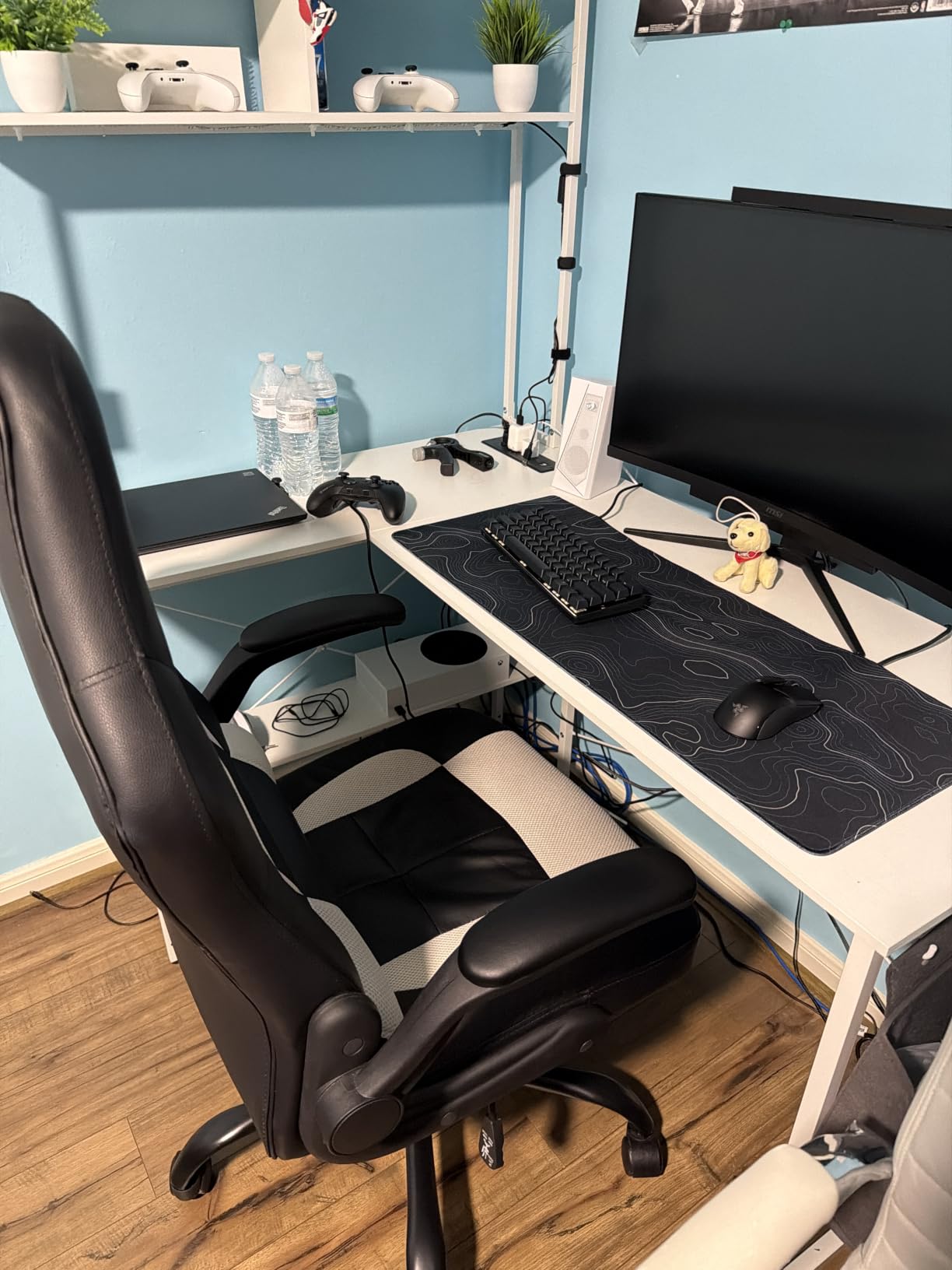 BestOffice Ergonomic Gaming Chair for Adults, Office Desk Chair, White customer photo 1