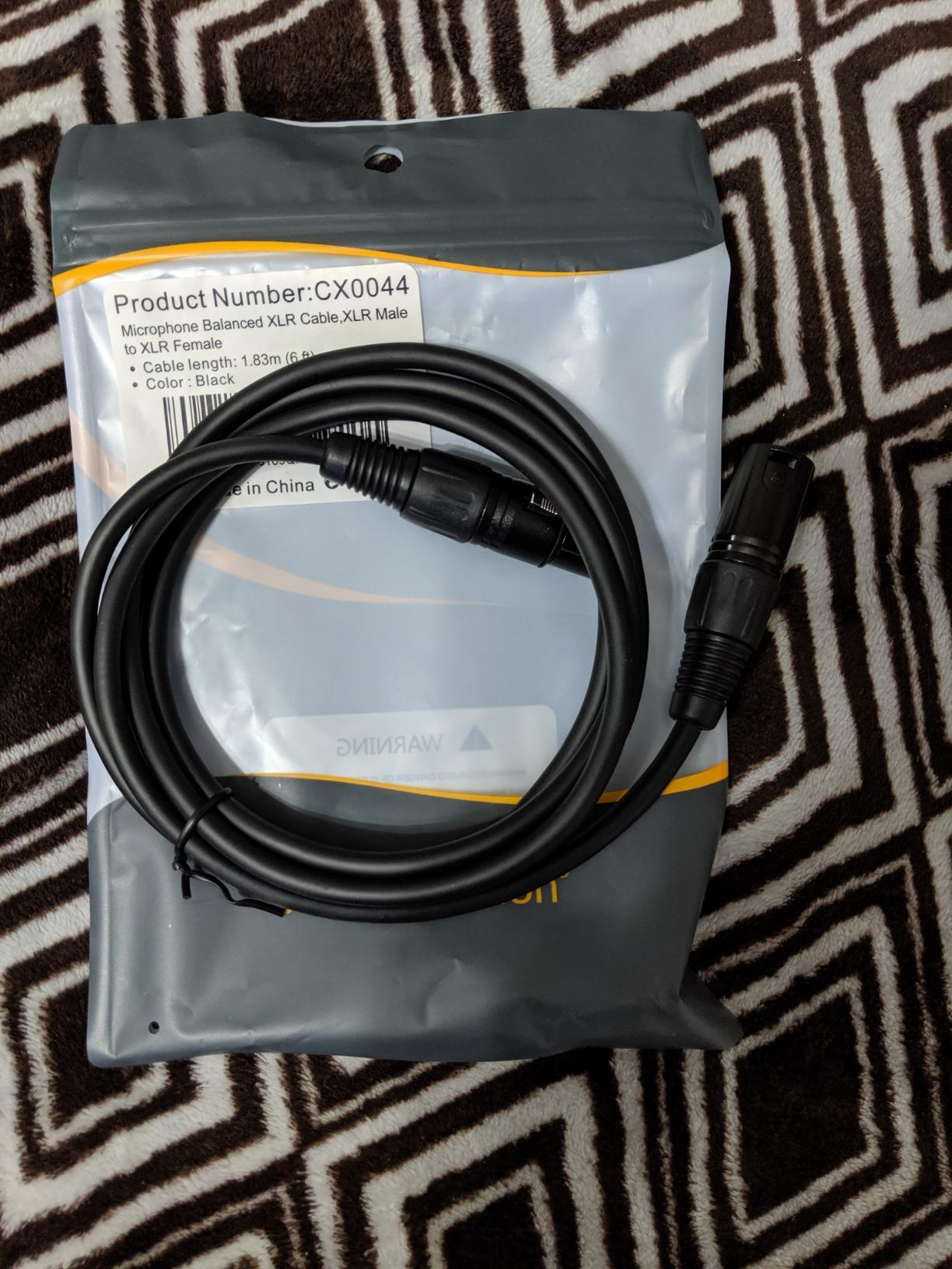 CableCreation 3Pin XLR Male to Female Balanced Microphone Extension Cable customer photo 1
