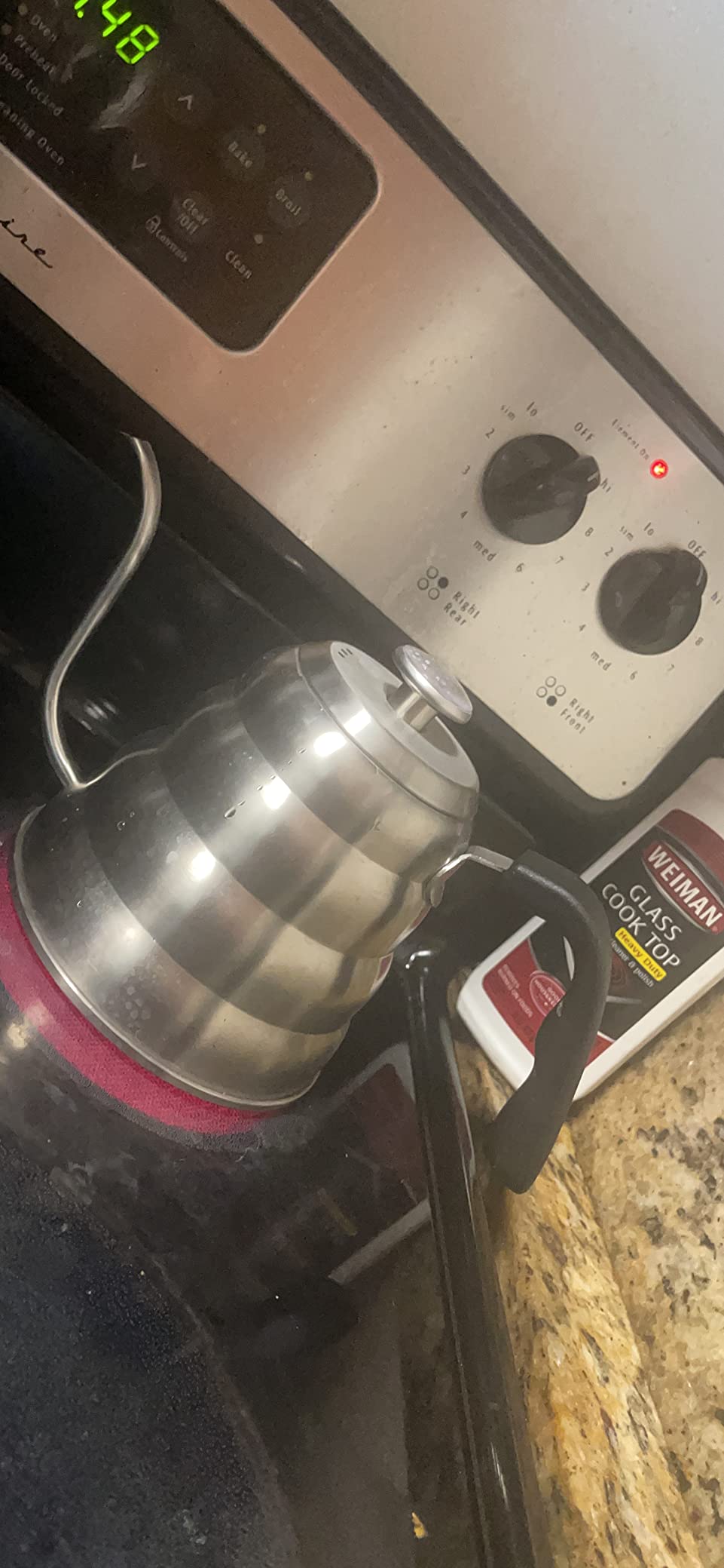 Barista Warrior Gooseneck Kettle, 1.2L Pour Over Kettle, Stainless Steel customer photo 1