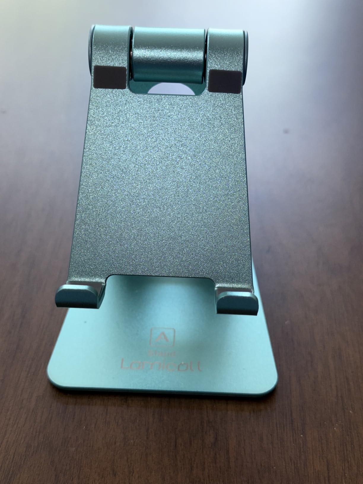 Lamicall Aluminum Cell Phone Stand, Adjustable Desk Phone Holder for iPhone customer photo 2