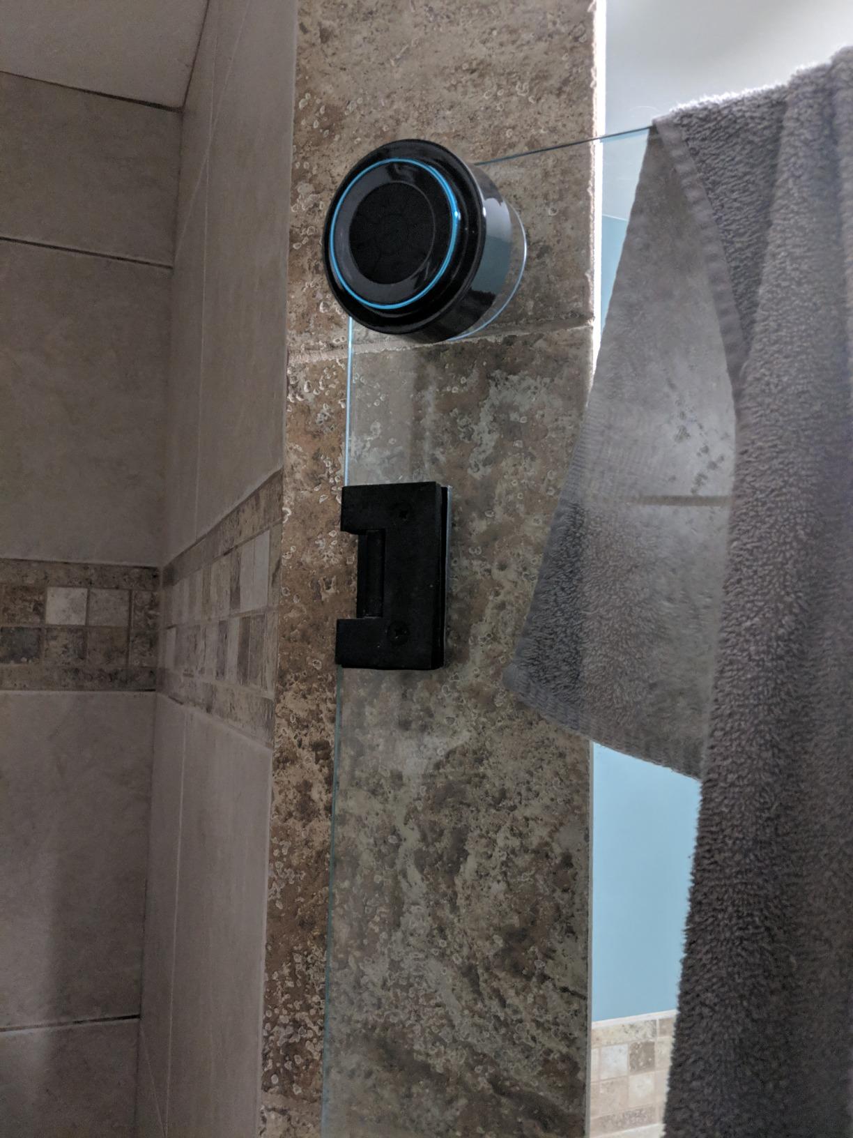 HAISSKY Bluetooth Shower Speakers, Portable Wireless Speaker with Suction Cup, IP67 Waterproof Speaker Pairs Easily to Phones, Tablets, Computer, Gift for Men & Women customer photo 1