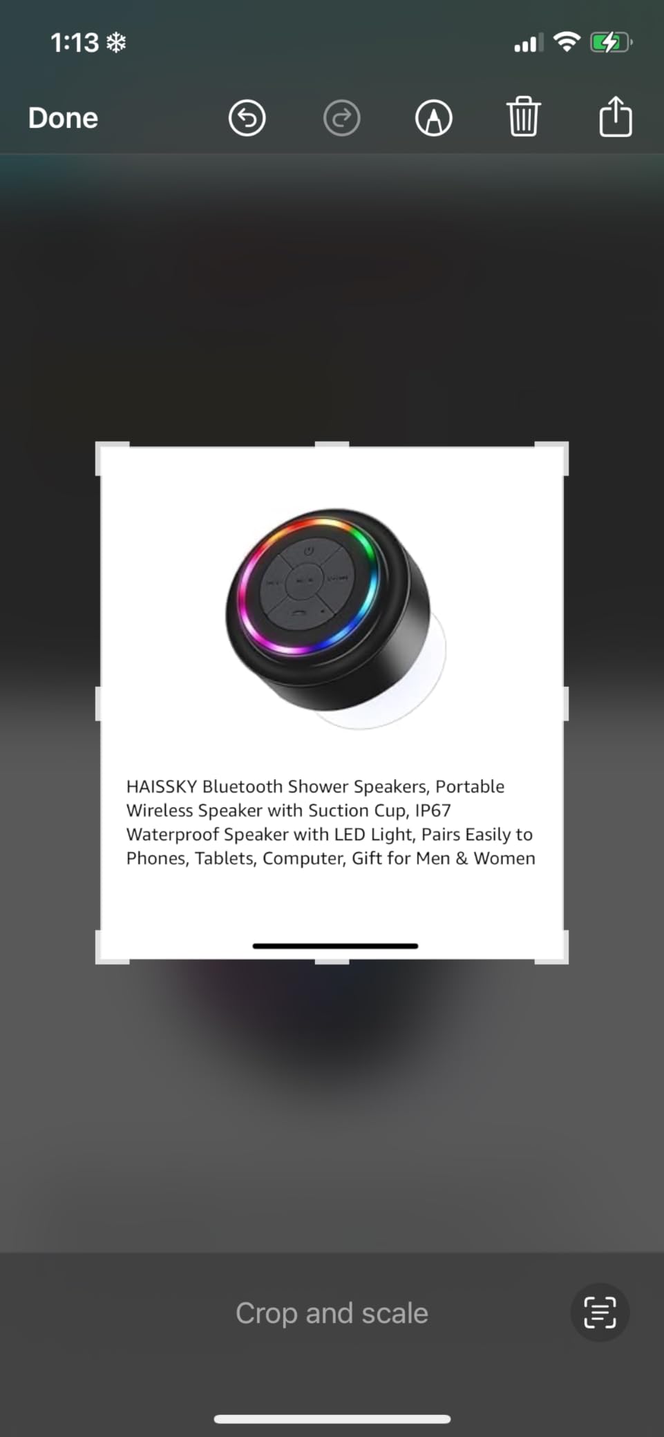 HAISSKY Bluetooth Shower Speakers, Portable Wireless Speaker with Suction Cup, IP67 Waterproof Speaker Pairs Easily to Phones, Tablets, Computer, Gift for Men & Women customer photo 2
