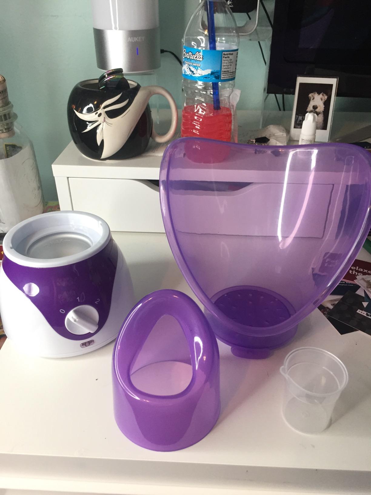 Face Steamer,Beauty Nymph Spa Home Facial Steamer Sauna Pores and Extract Blackheads, Rejuvenate and Hydrate Your Skin for Youthful Complexion- Face Steaming Skincare Deep Cleanse SPA customer photo 2